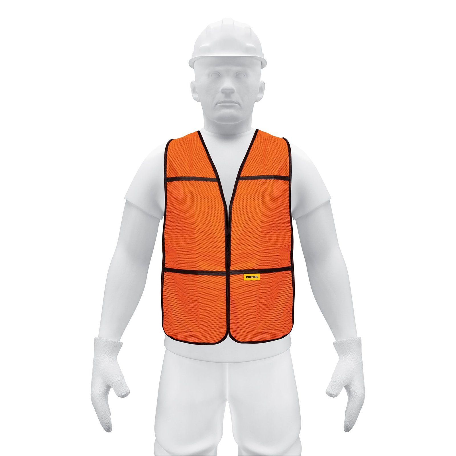 CHALECO DE SEGURIDAD USO DE DÍA NARANJA CHS-100N