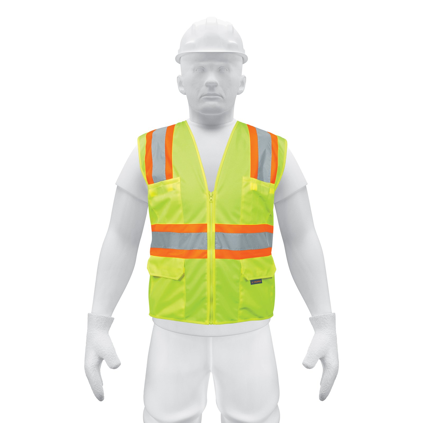 CHALECO SEGURIDAD CINTAS-BOLSAS AMARILLO CHS-700V