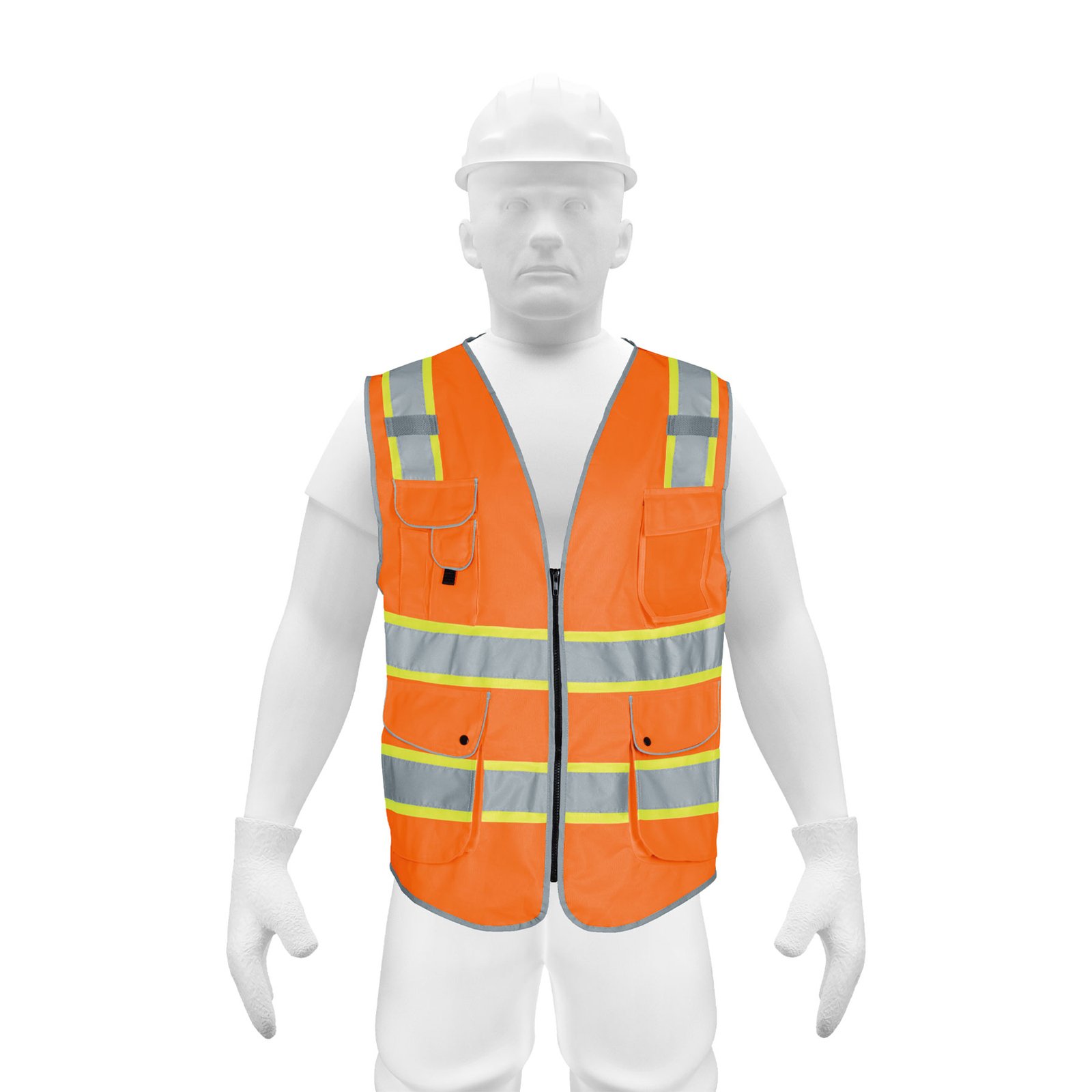 CHALECO SEGURIDAD NARANJA TALLA L CHS-900N-LTRUPER
