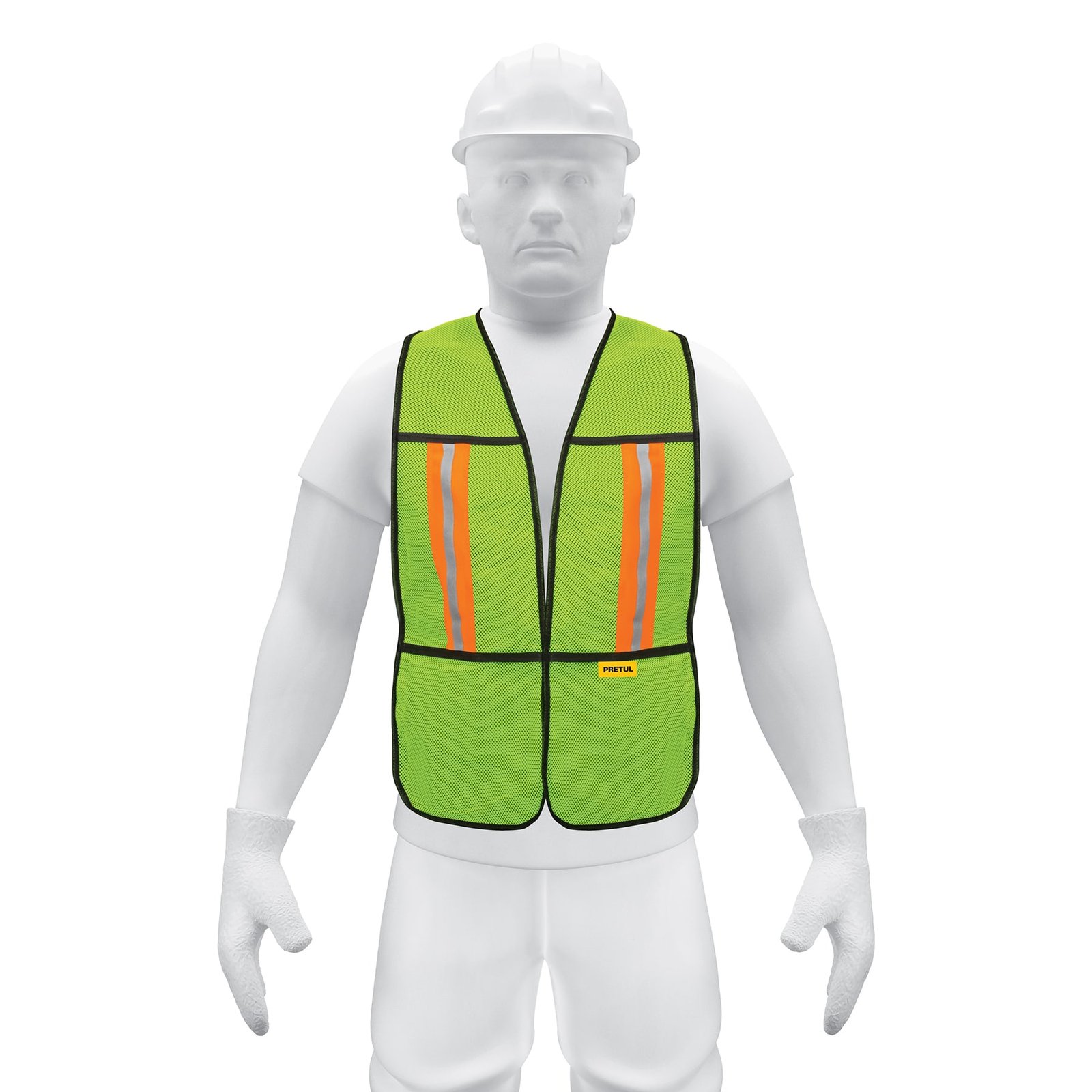 CHALECO SEGURID C/REFLEC VERDE CHS-200V PRETUL
