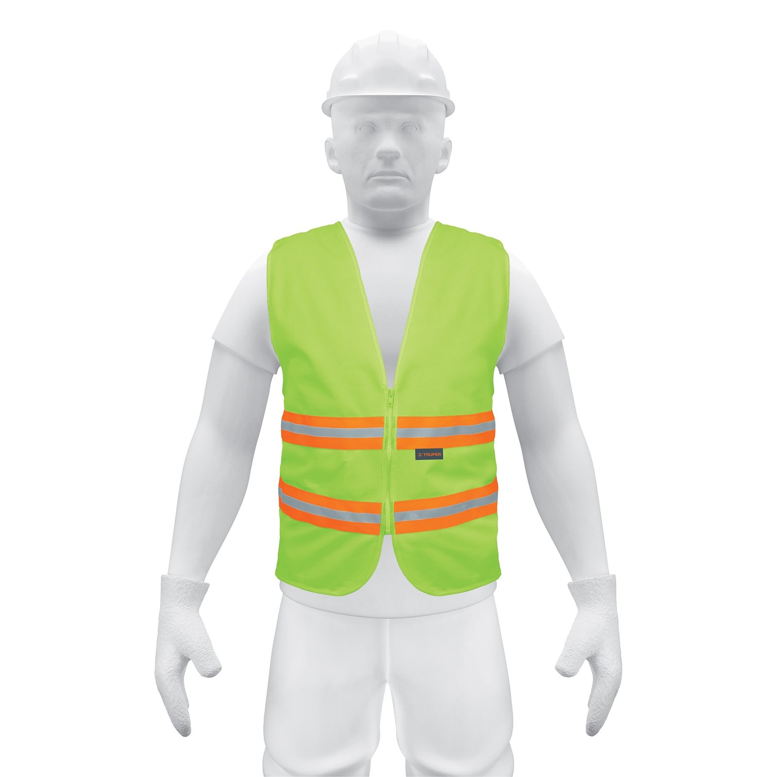 CHALECO SEGURID C/REFLEC VERDE CHS-600V TRUPER