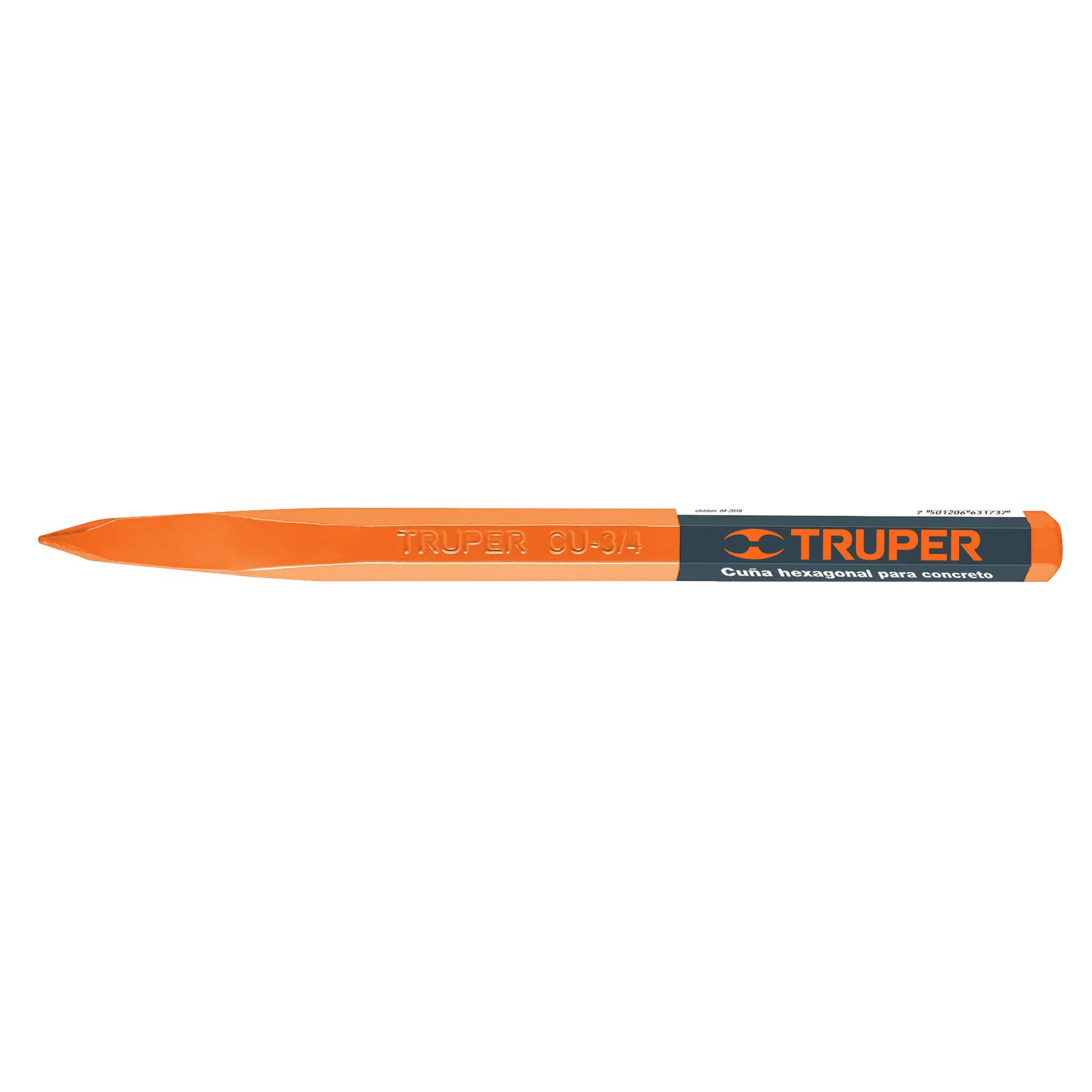 CINCEL DE PUNTA P/CONCRETO CU-3/4 TRUPER
