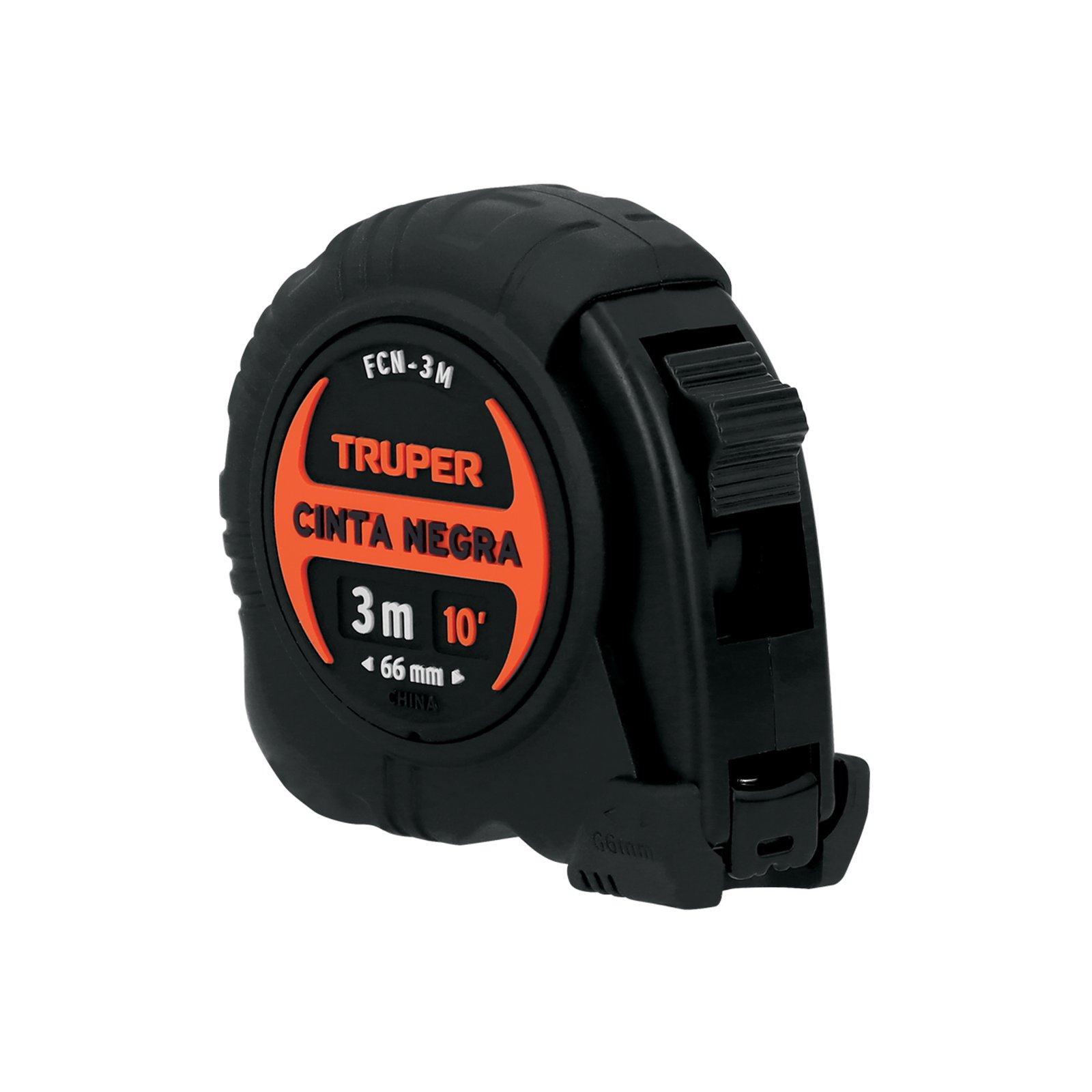 CINTA METRIC COMPAC C/GRIP NEGRA 3M FCN-3M TRUPER