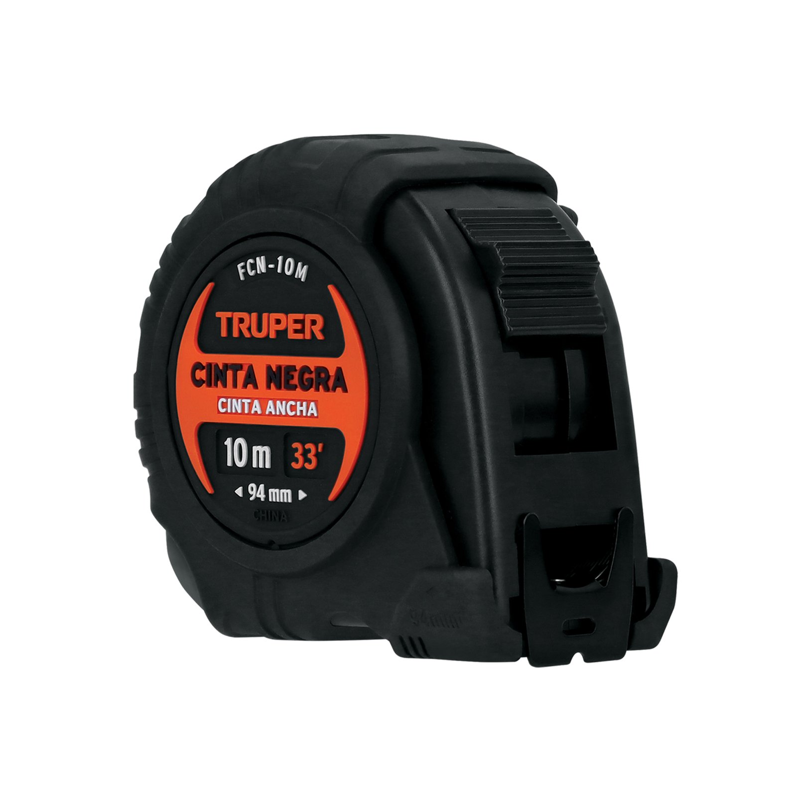 CINTA METRIC COMPA C/GRIP NEGRA 10M FCN-10M TRUPER