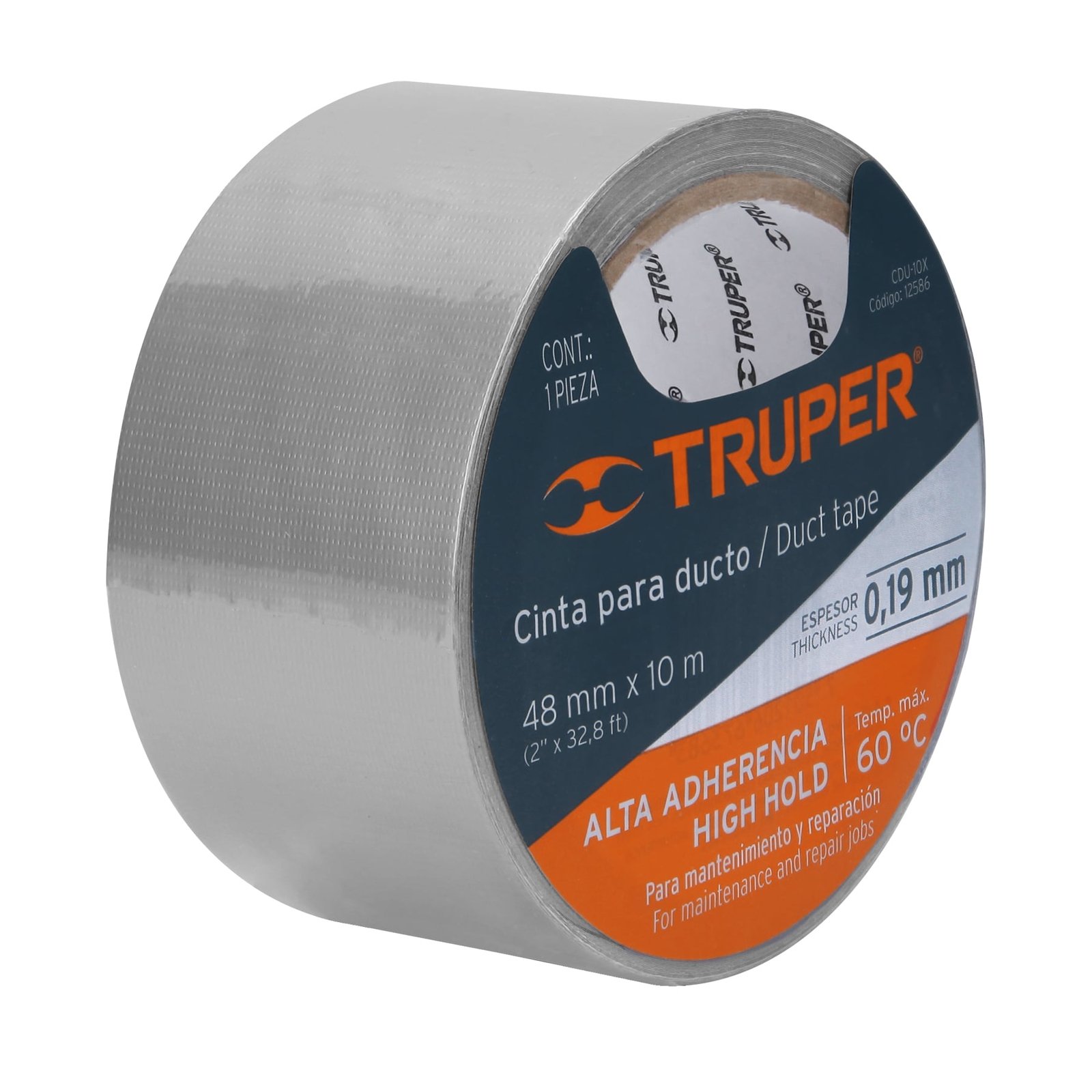 CINTA P/DUCTO 50.8mm X 10MTS TRUPER CDU-10 X C-51