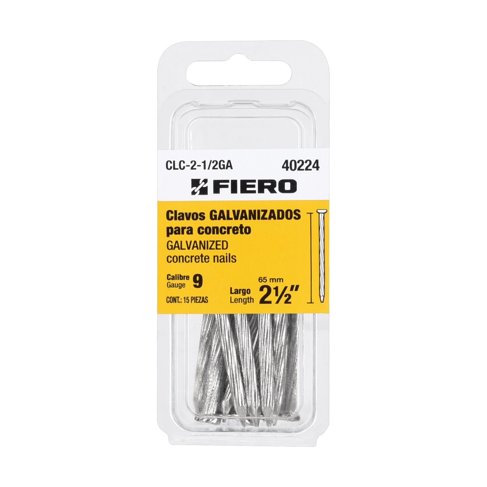 CLAVO GAL CONC CALIB 9 15UD 2-1/2" CLC-2-1/2GA FIE
