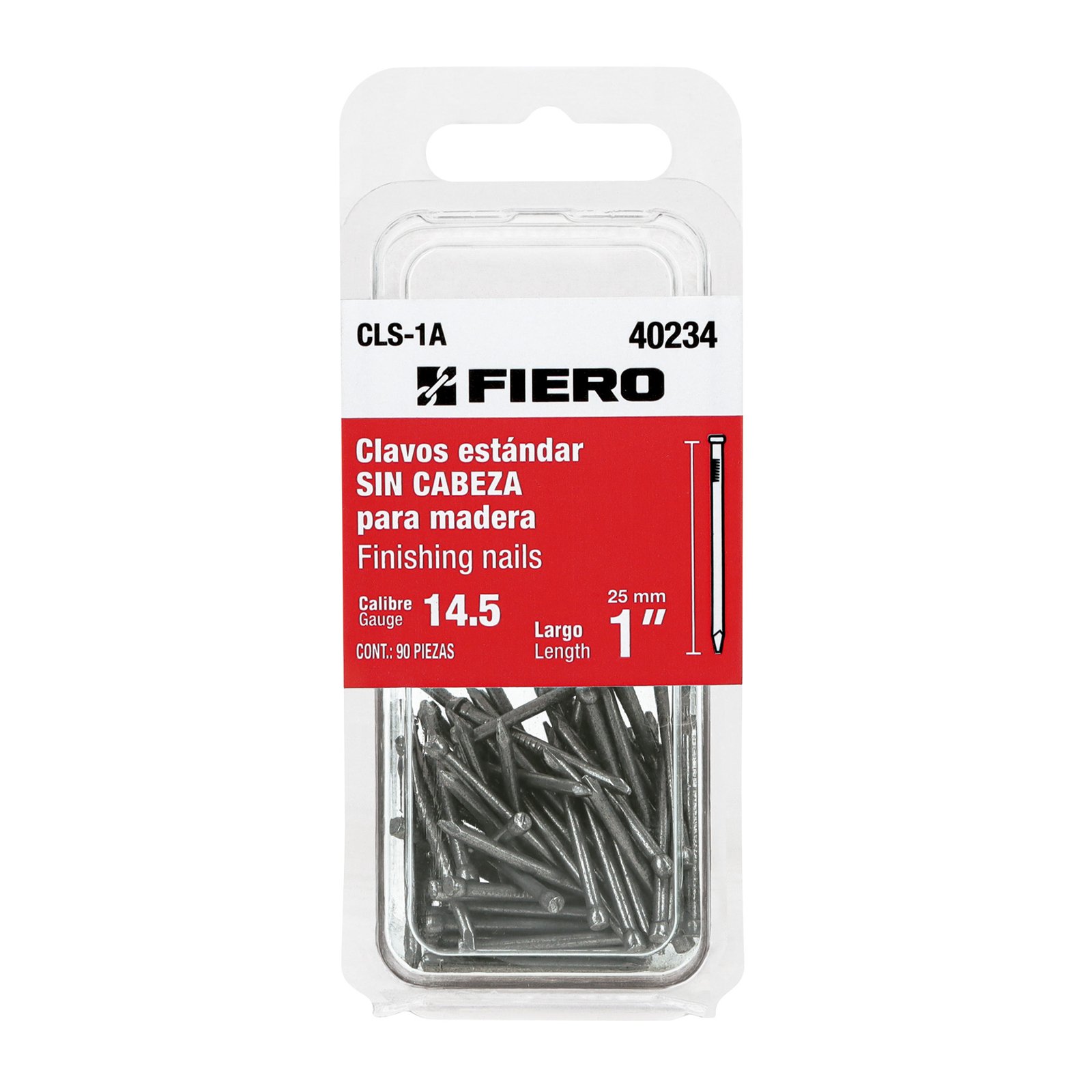 CLAVO S/ CABEZA 1" 90 UDIDADES CLS-1A FIERO