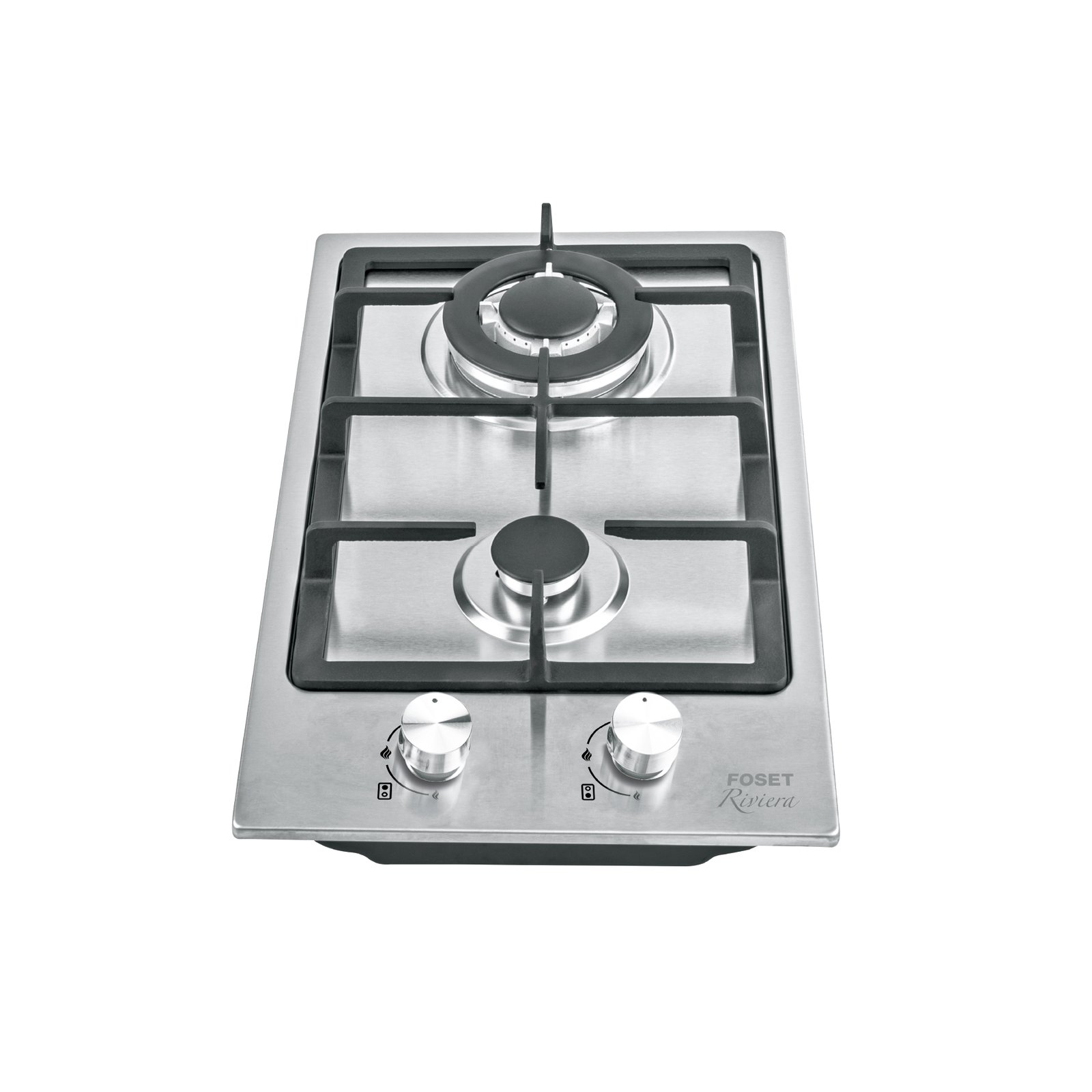 COCINA DE GAS 2 QUEMADORES AC INOX PAE-302GA FOSET
