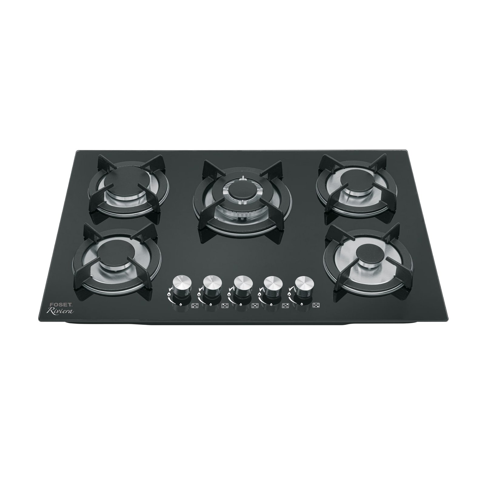 COCINA DE GAS 5 QUEMADORES VIDRIO PAE-755GV FOSET