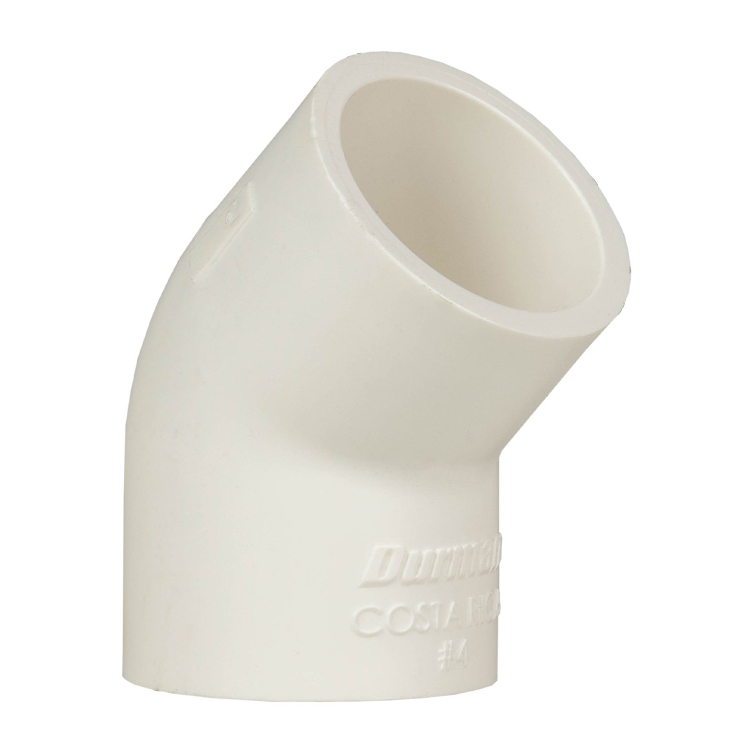 CODO PVC PRESION SIN ROSCA DURMAN 1/2 X 45