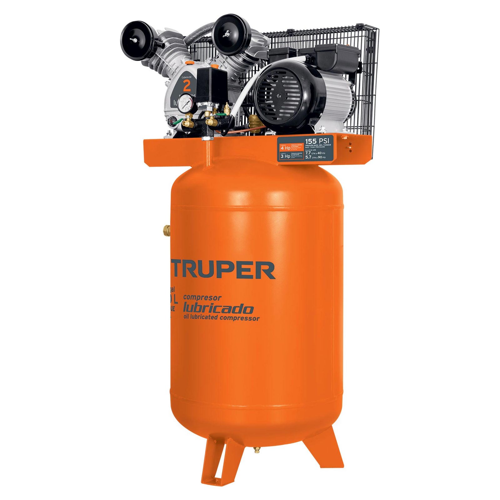 COMPRESOR LUBRICADO 3HP 120L VERTICAL COMP-120LV