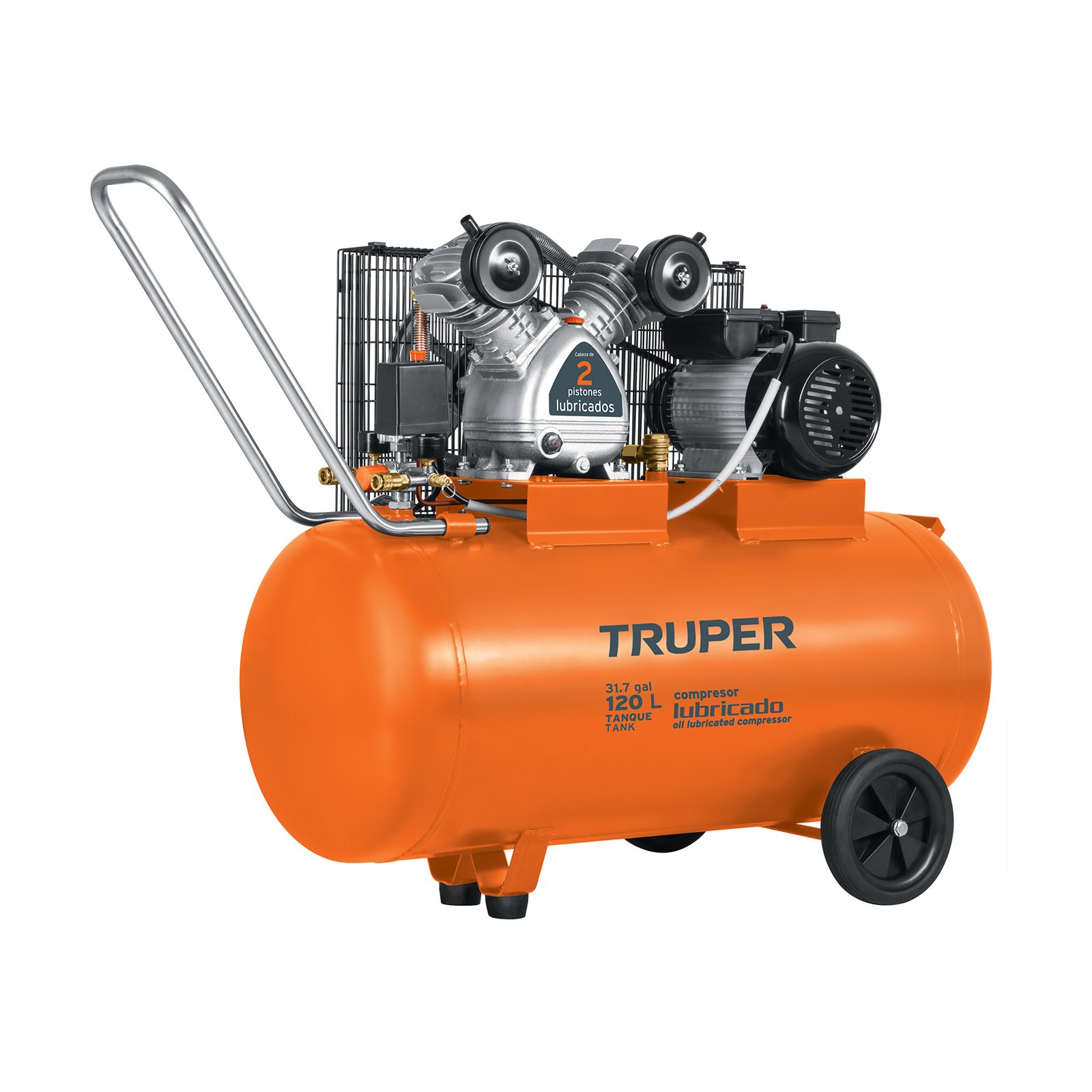 COMPRESOR LUBRIC 120 LTS HORIZO COMP-120LH TRUPER