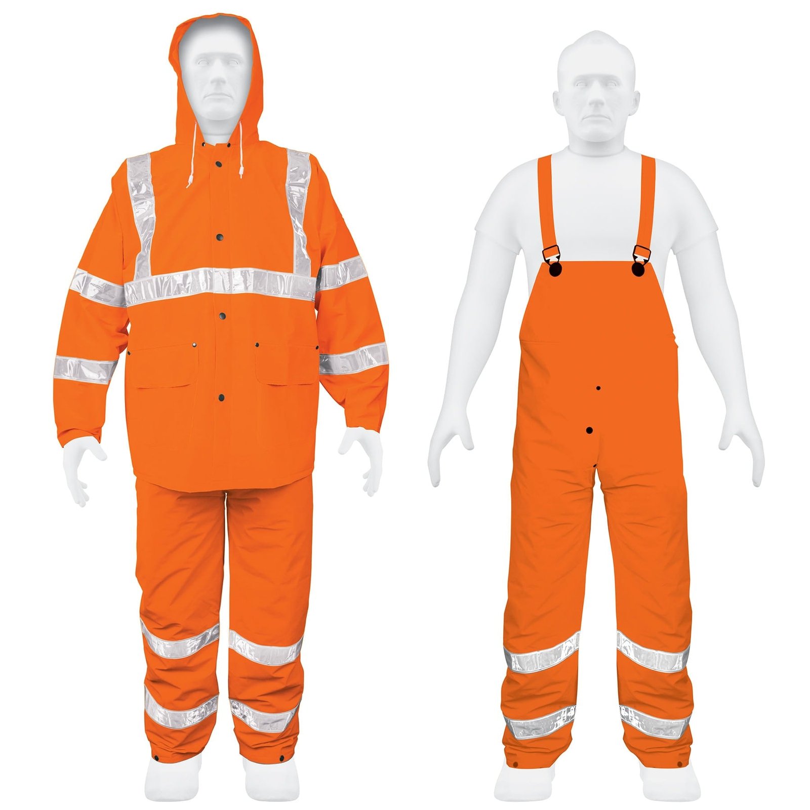 CONJUNTO IMPERMEABLE NARANJA MEDIANO TRA-NAR-M