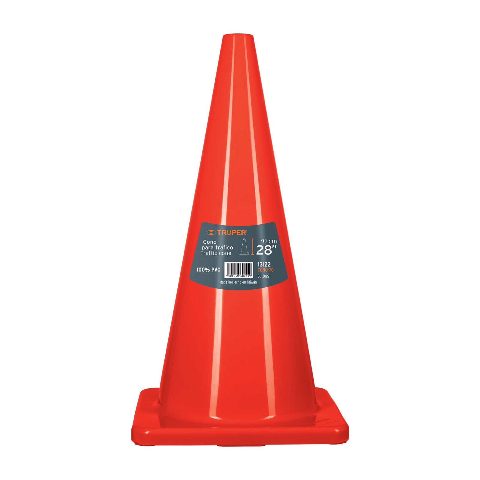 CONO DE PRECAUCIÒN DE PVC DE 70 CM CONO-70