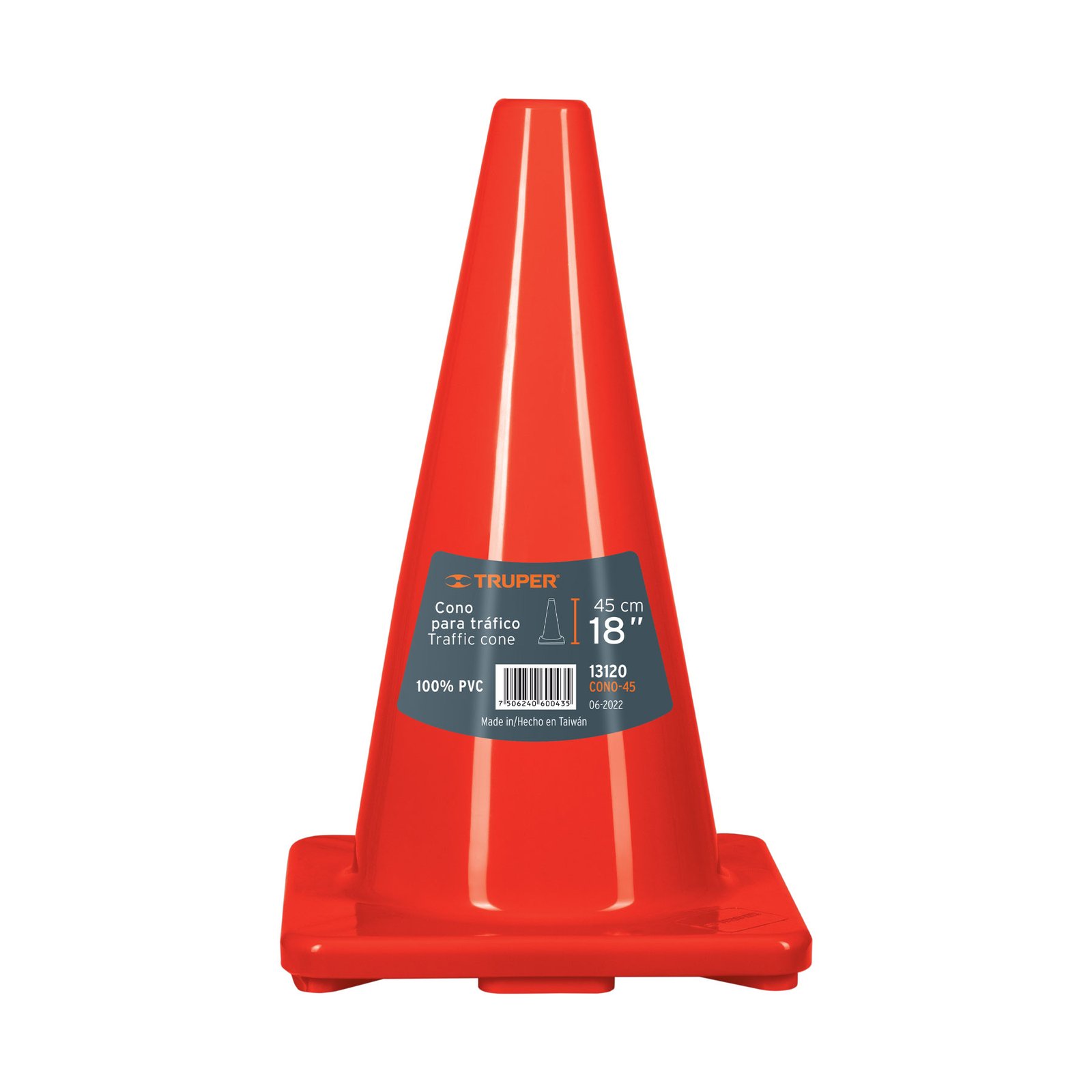 CONO DE SEGURIDA 27cm X 45cm CONO-45 TRUPER
