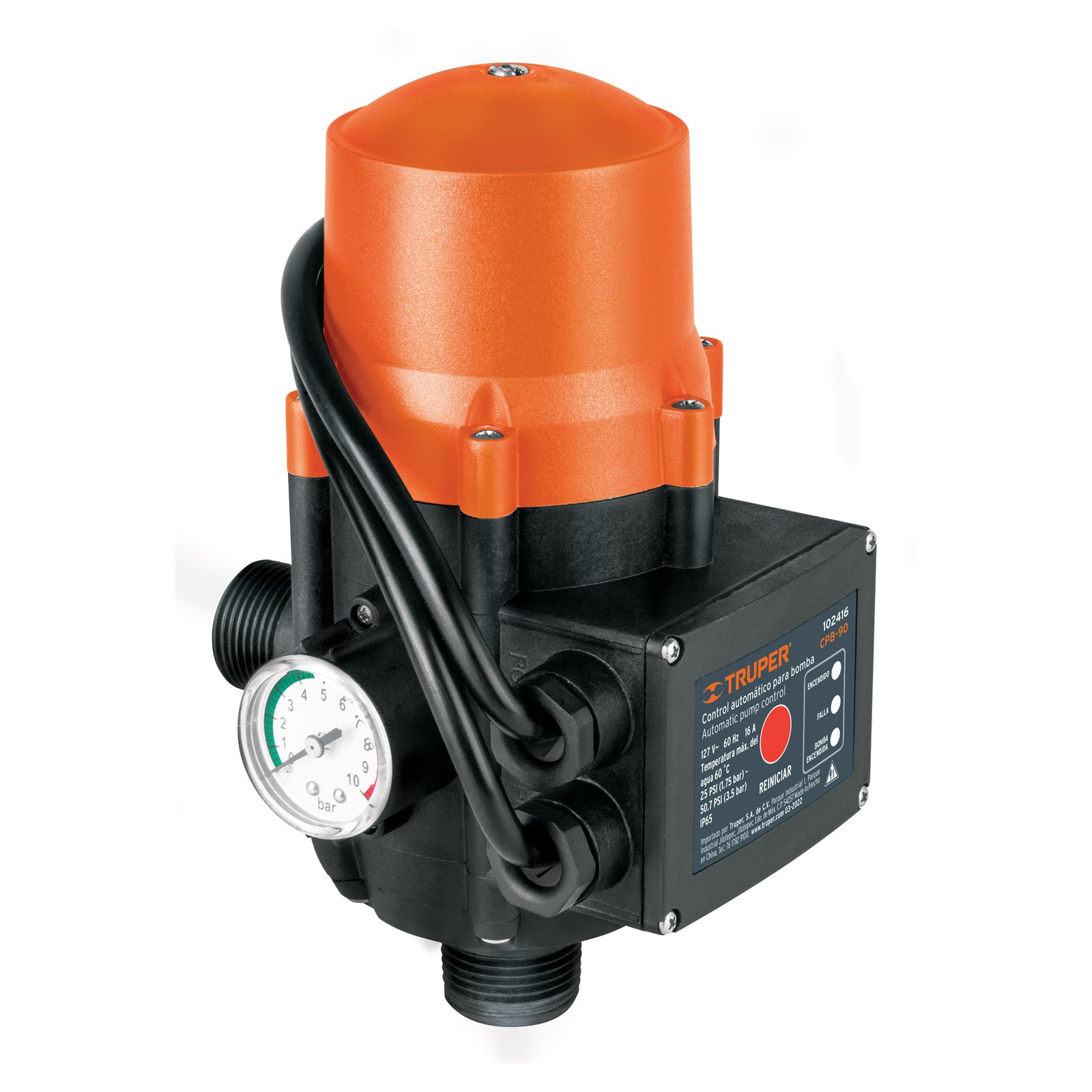 CONTROL AUTOMATICO P/BOMBA DE AGUA CPB-90 TRUPER