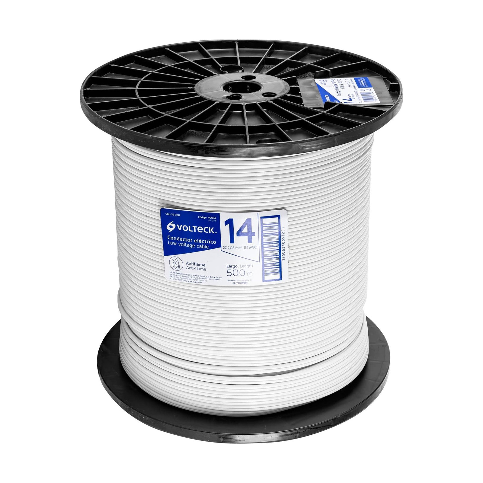 CORDON PAREADO 2X14 CARRET 500M CDU-14-500 VOLTECK