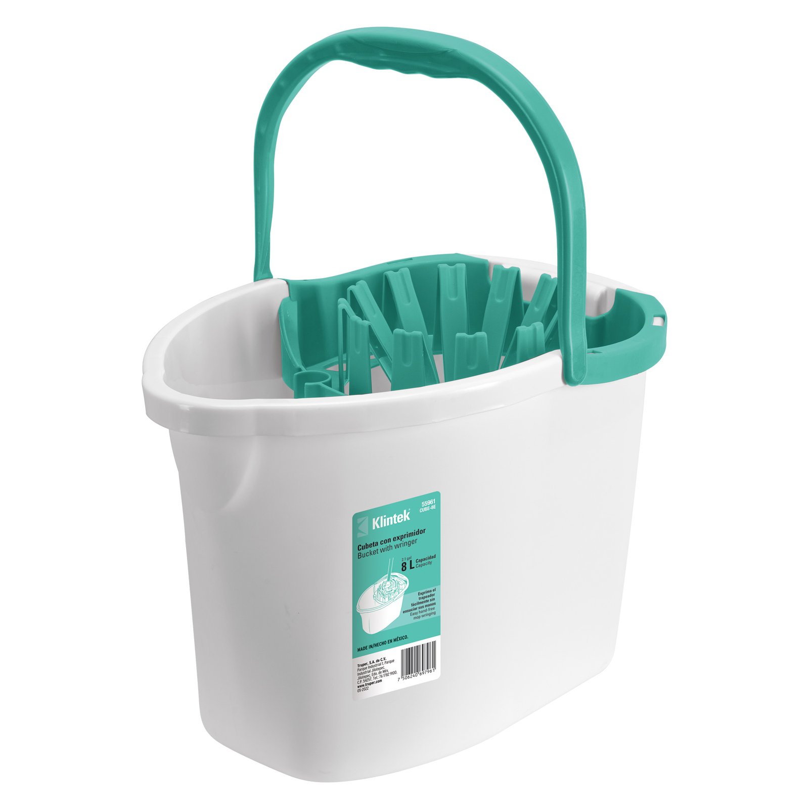 CUBETA PLASTICA EXPRIMIDOR CUBE-8E KLINTEK