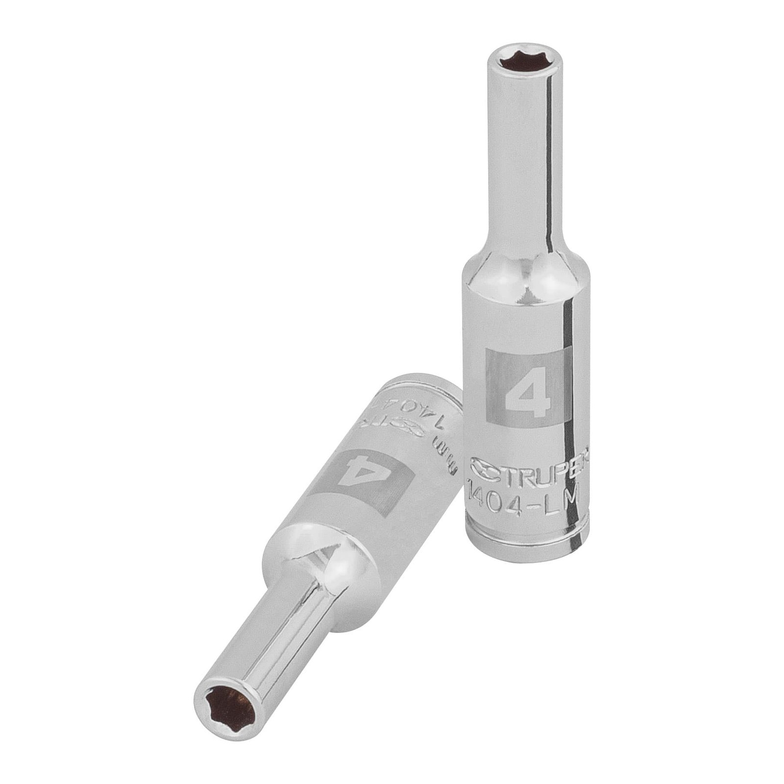 CUBO ESPIGA LARGO 1/4" MM 4MM D-1404-LM TRUPER
