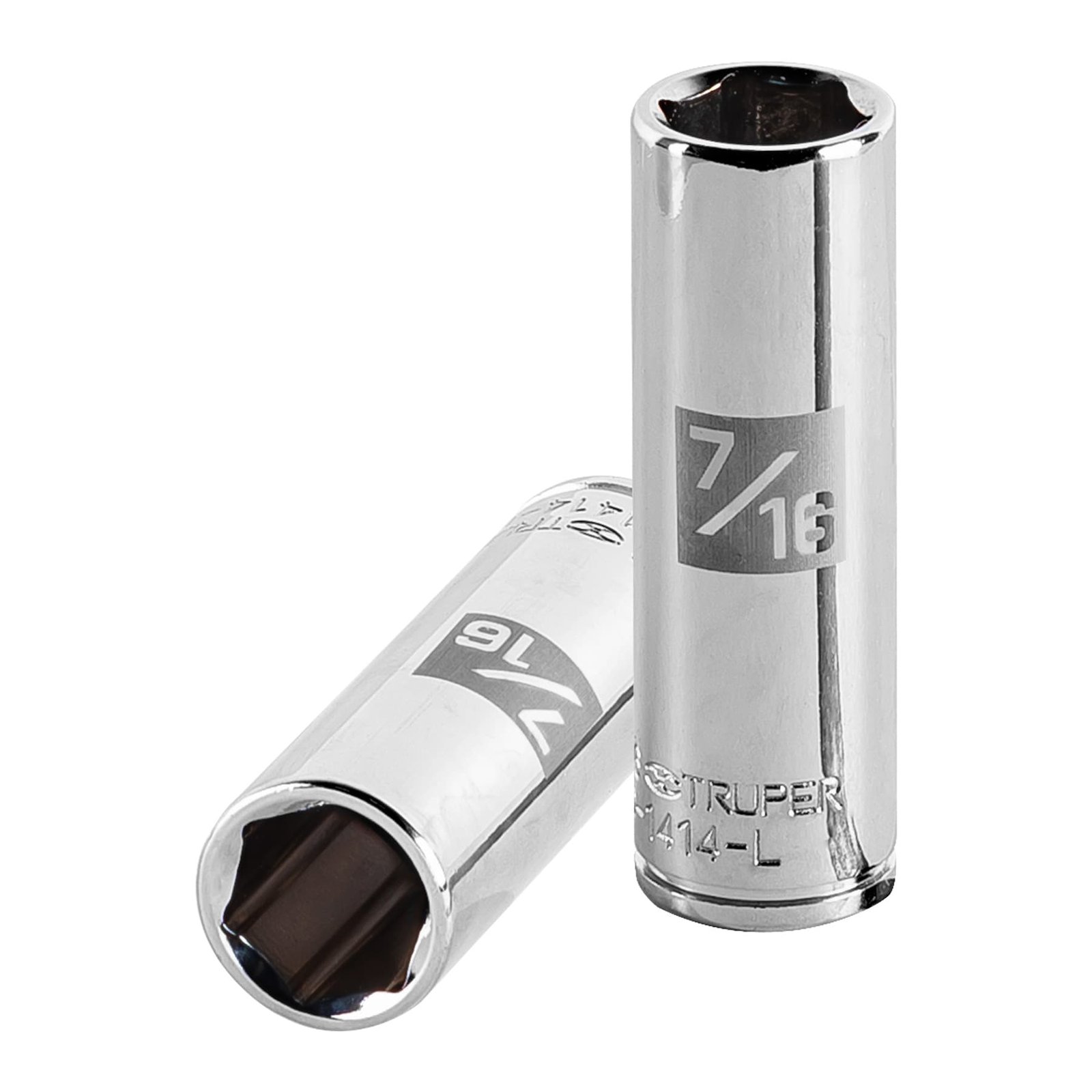 CUBO ESPIGA LARGO CUADR 1/4" 7/16" D-1414-L TRUPER