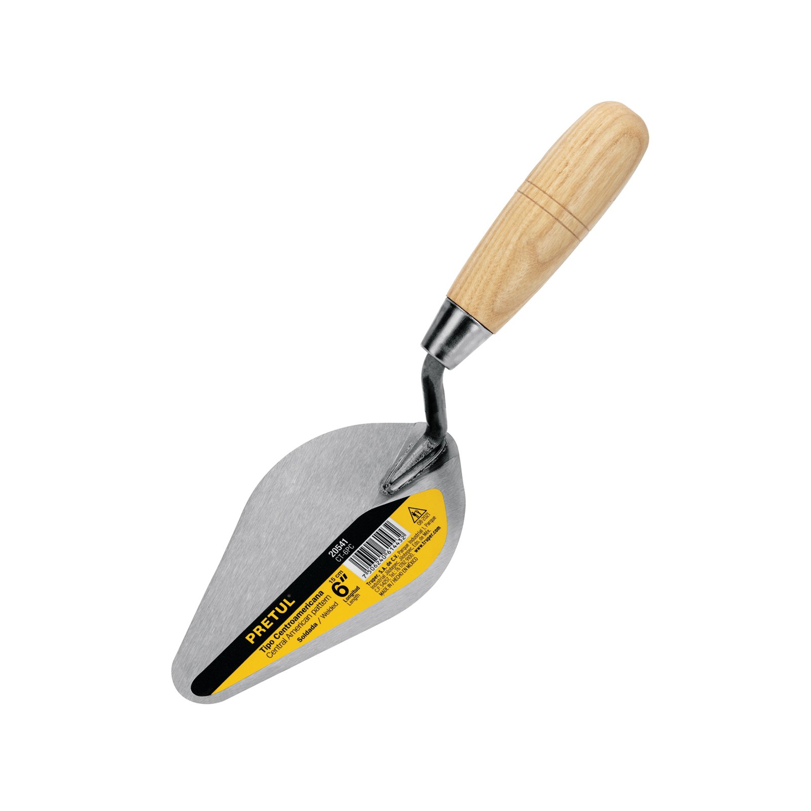 CUCHARA P/ALBAÑIL 6" CENTROAMERICANA CT-6PC PRETUL