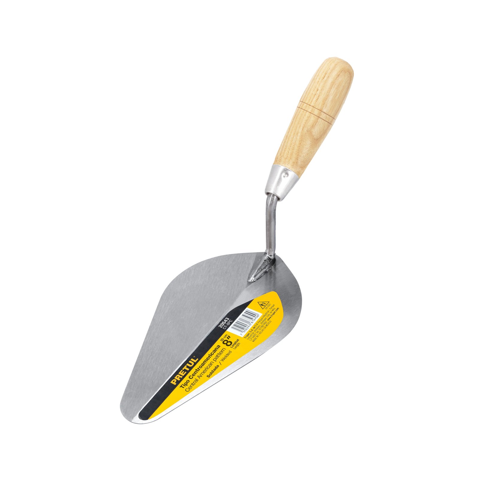 CUCHARA P/ALBAÑIL 8" CENTROAMERICANA CT-8PC PRETUL