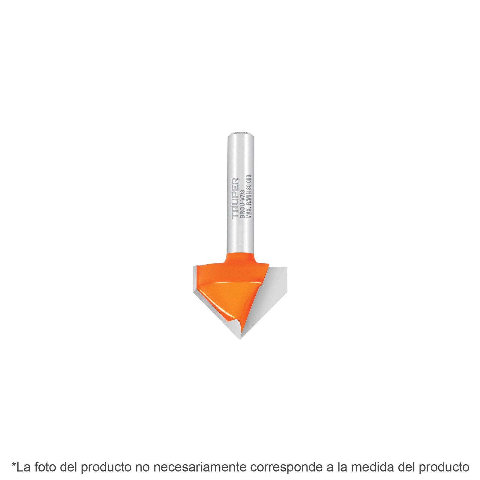 CUCHILLA P/ROUTER CORTE EN "V" 1-1/8" BROU-V1-1/8