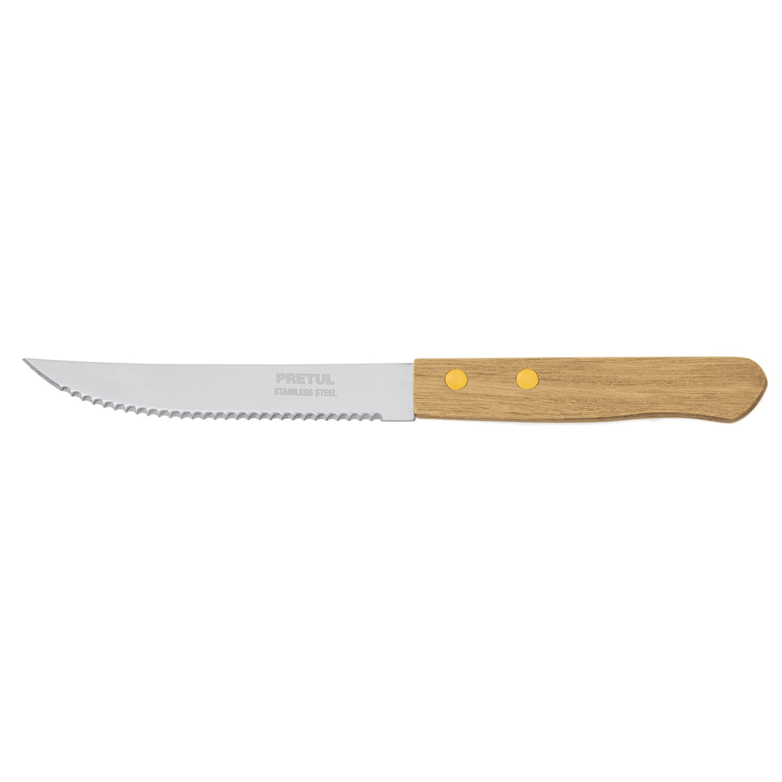 CUCHILLO P/ASADO SIERRA 5"MGO MAD CUCH-M52 PRETUL