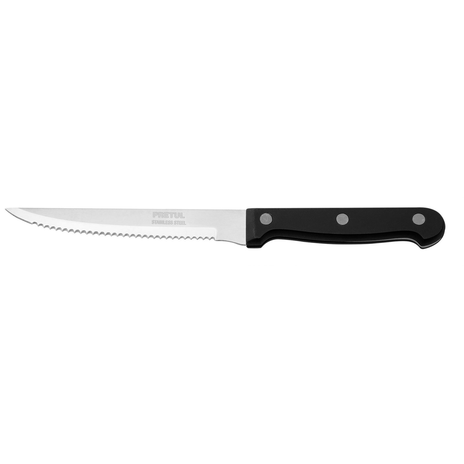 CUCHILLO P/ASADO SIERRA 5"MGO PLST CUCH-P52 PRETUL