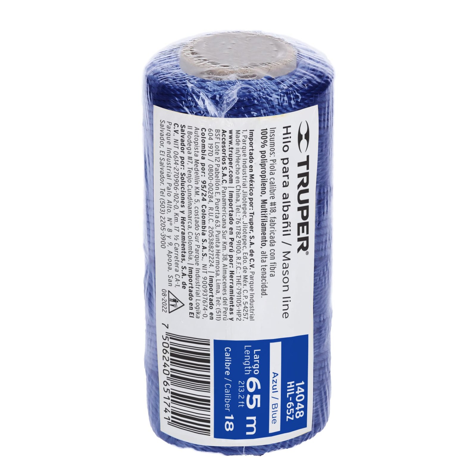 CUERDA P/ALBAÑIL 65 M AZUL HIL-65Z TRUPER