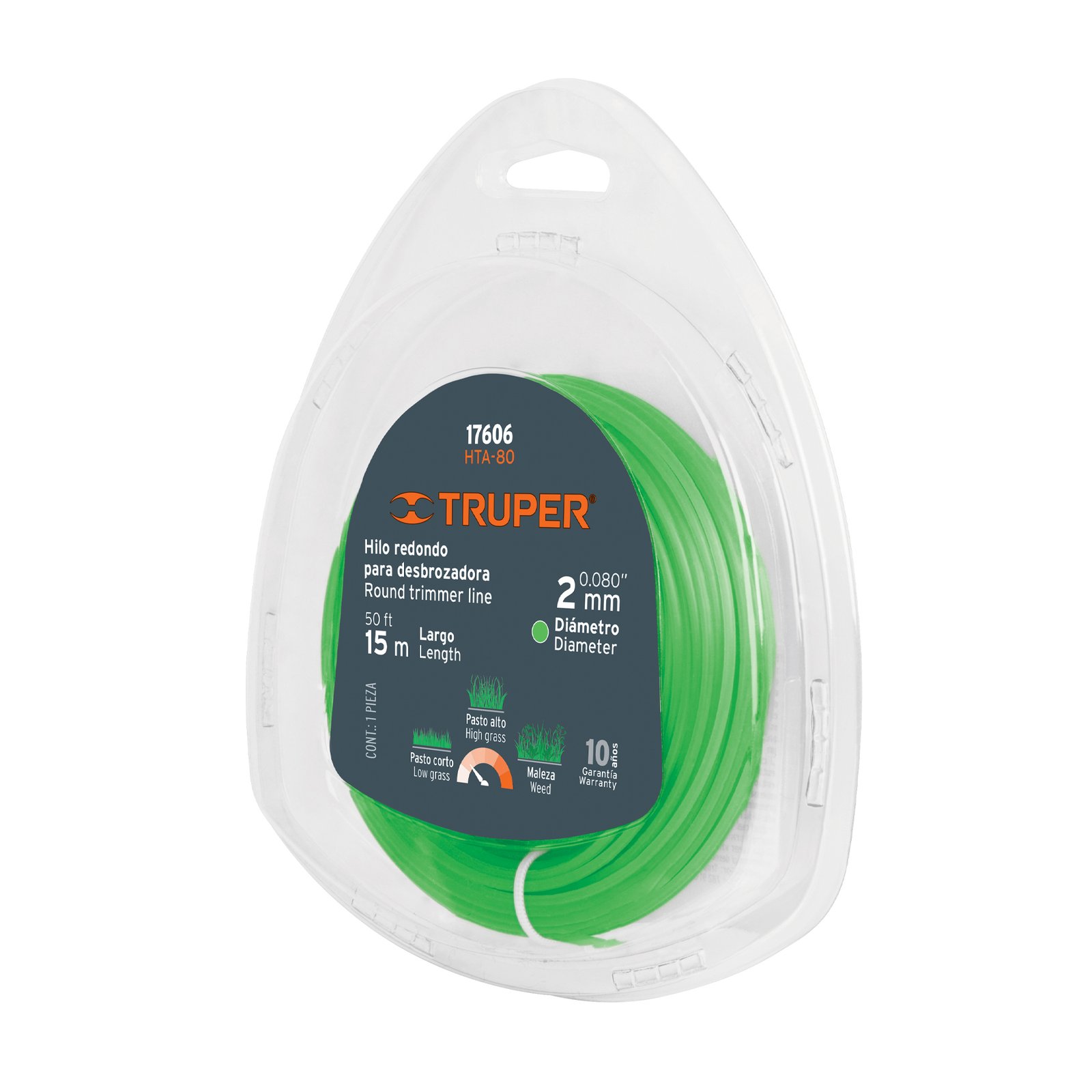 CUERDA P/ORILLAD. 200mmX 15mts HTA-80 TRUPER