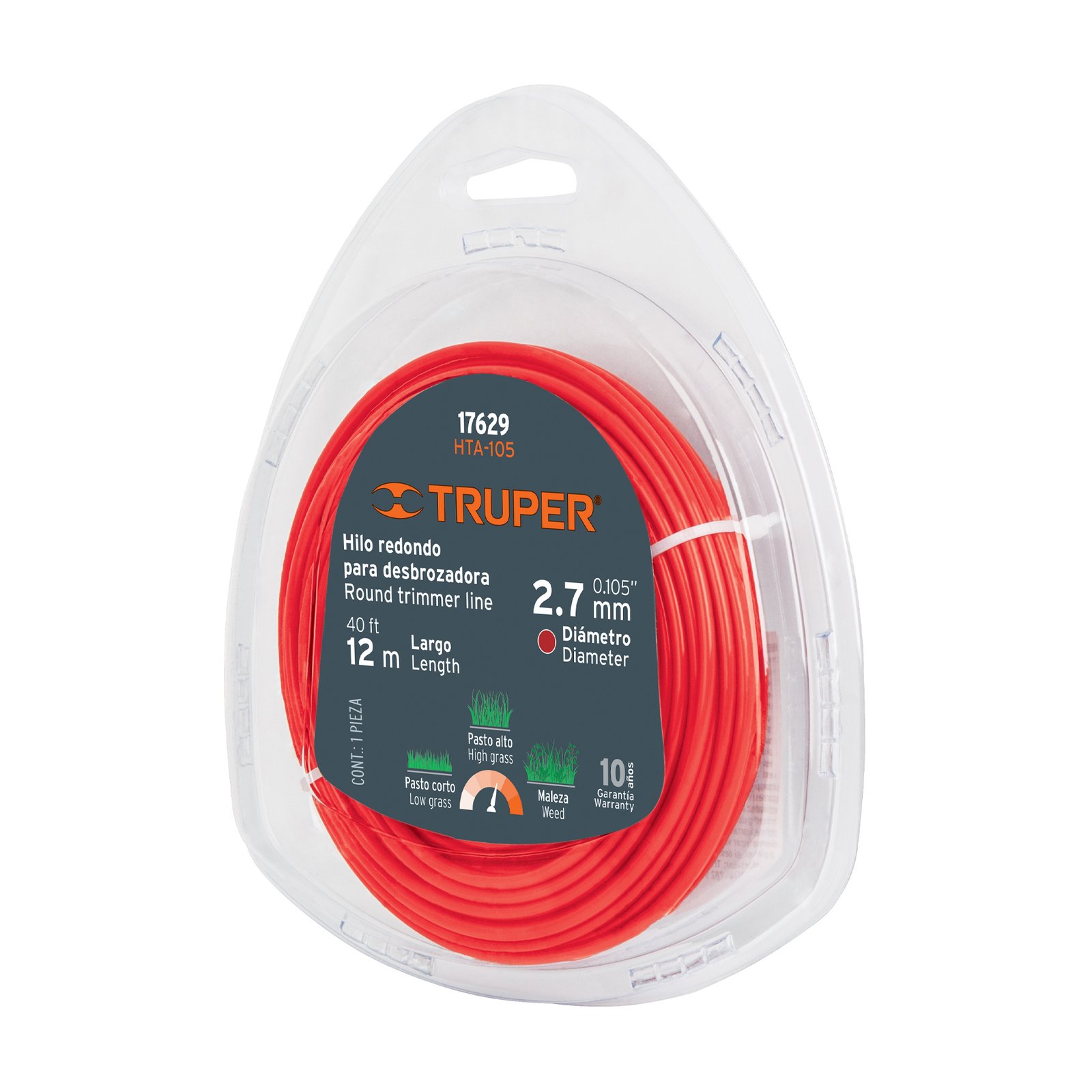 CUERDA P/ORILLAD. 27mmX 12mts HTA-105 TRUPER