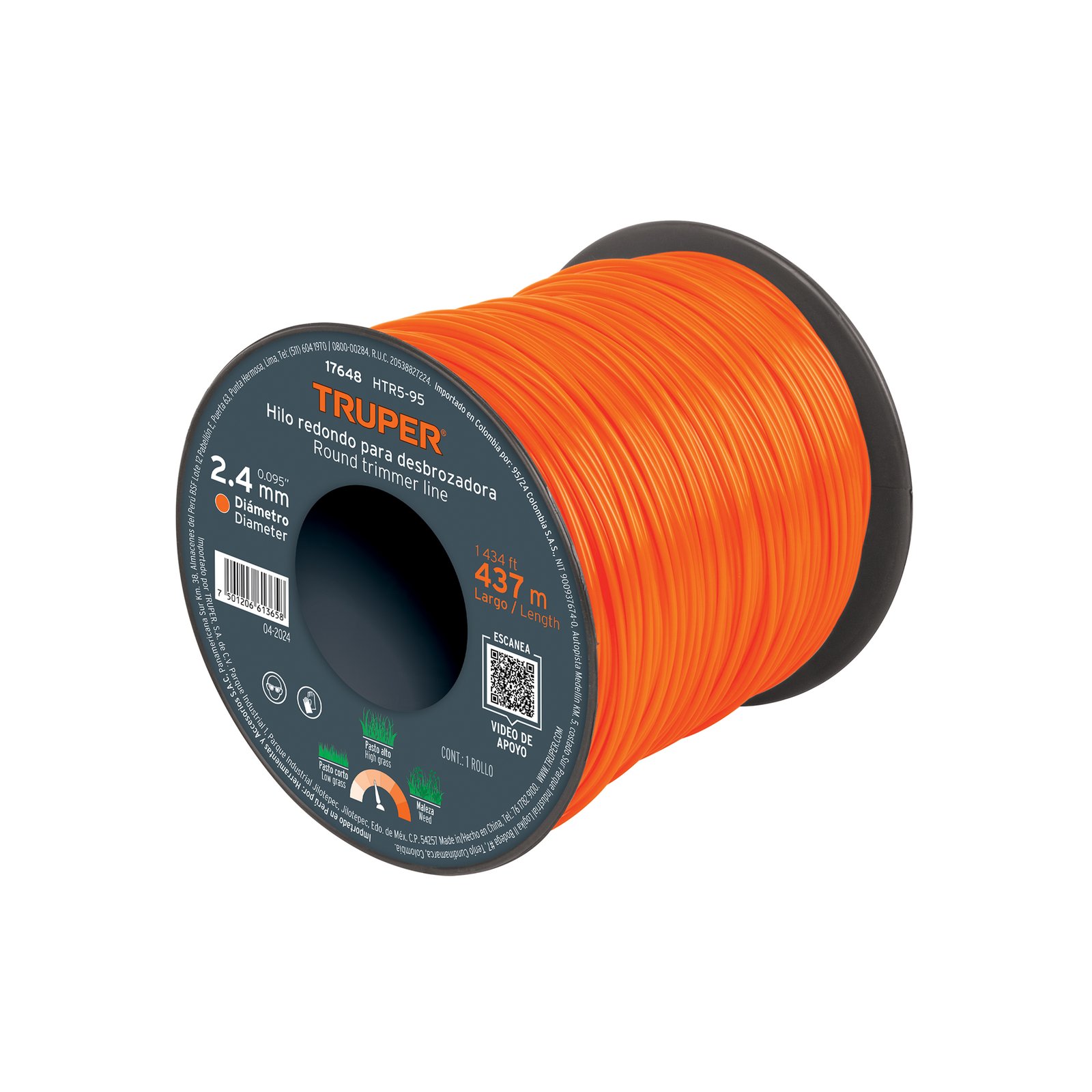 CUERDA P/ORILLAD. DONA 24MMX78M HLB-95 TRUPER