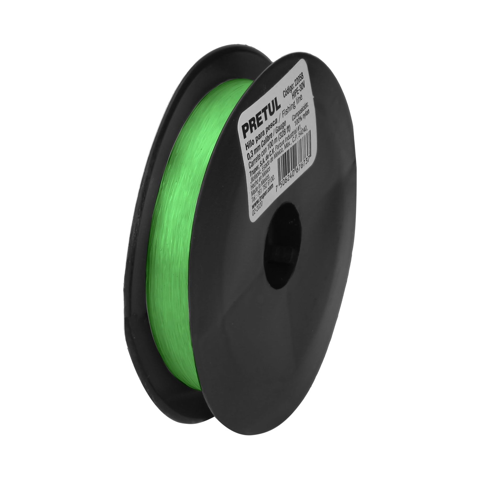 CUERDA P/PESCA 100M 0.30MM HIPE-30V PRETUL