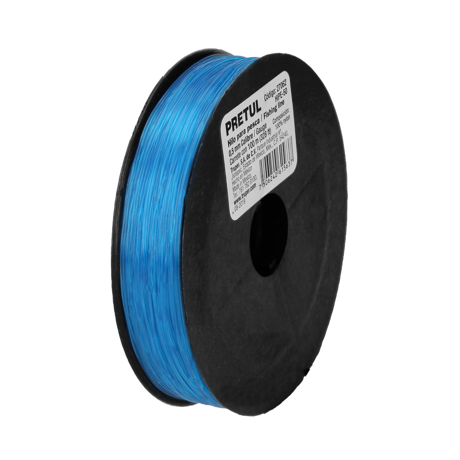CUERDA P/PESCA 100M 0.50MM HIPE-50 PRETUL