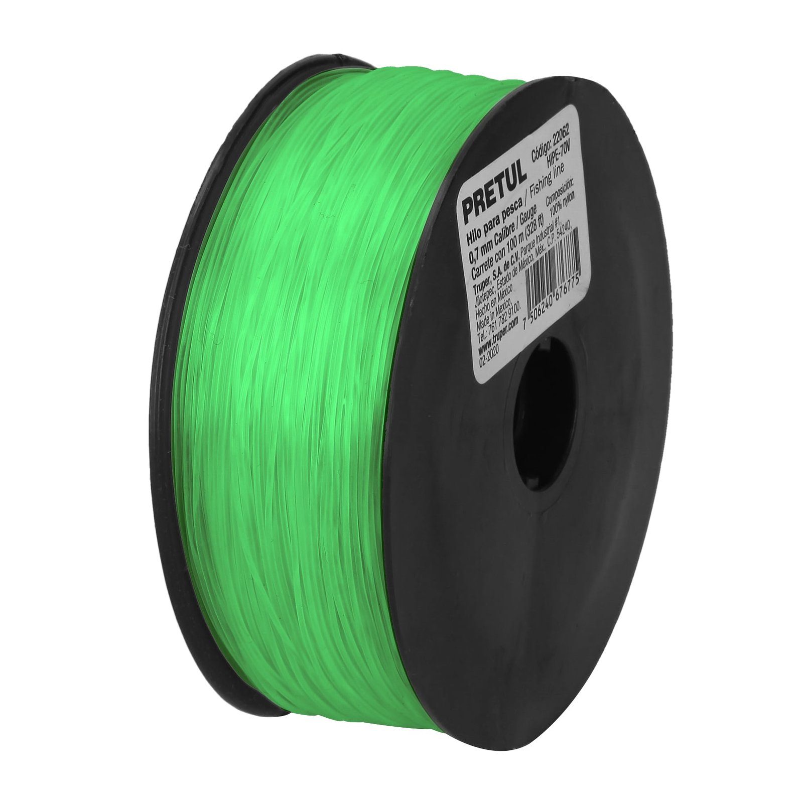 CUERDA P/PESCA 100M 0.70MM HIPE-70V PRETUL
