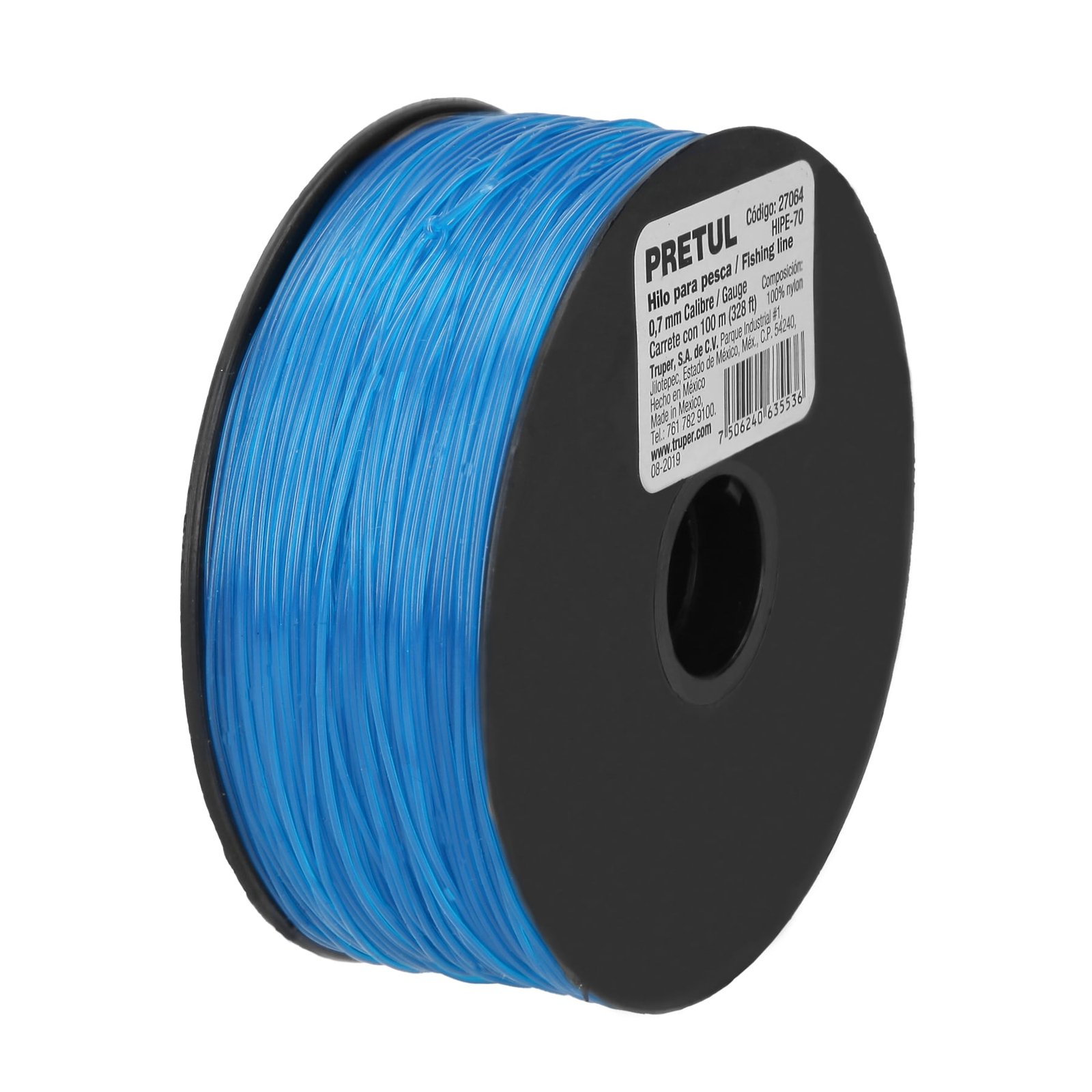 CUERDA P/PESCA 100M 0.70MM HIPE-70 PRETUL