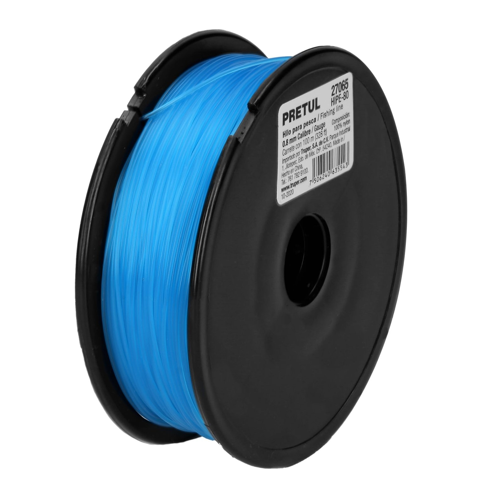CUERDA P/PESCA 100M 0.80MM HIPE-80 PRETUL
