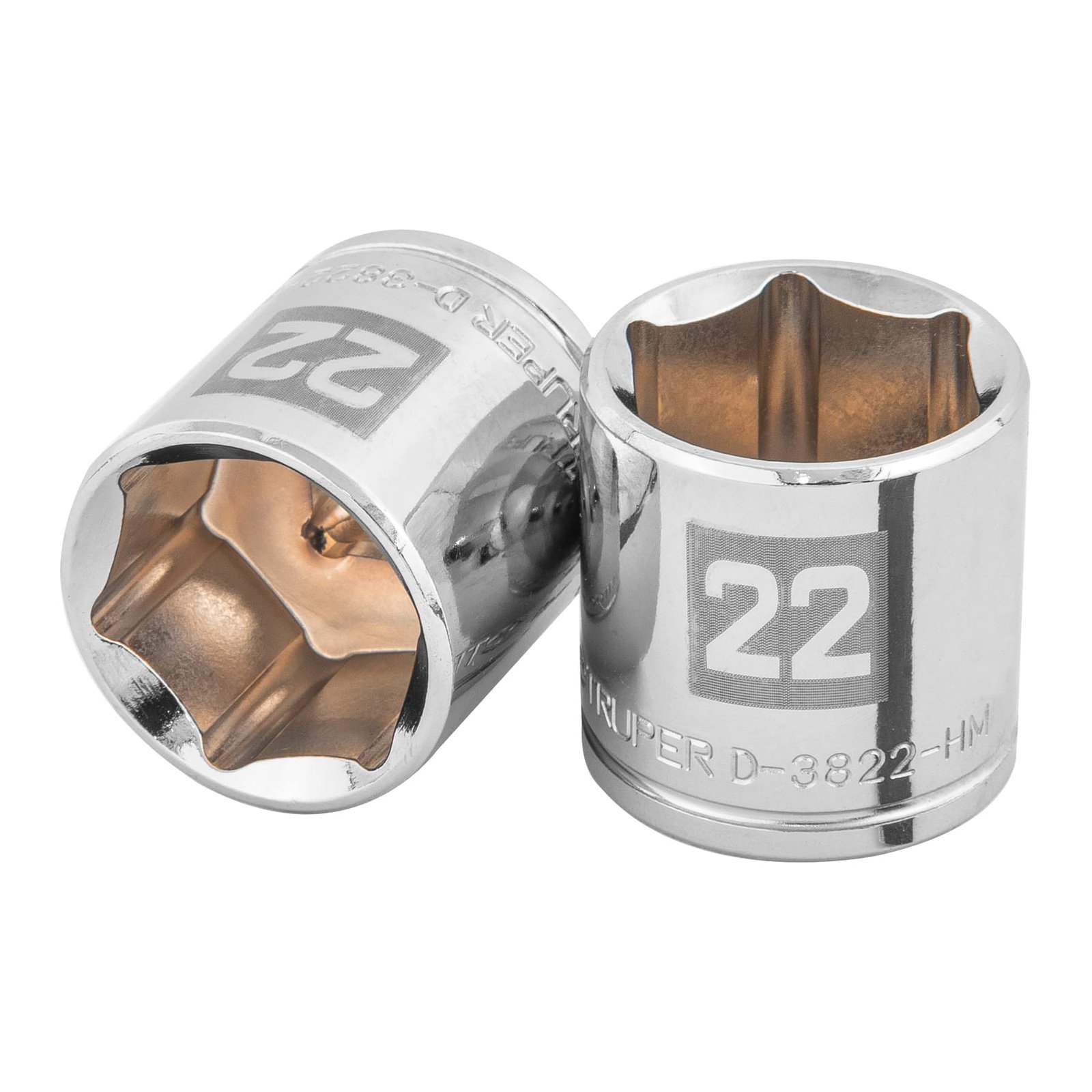 DADO DE 6 PUNTAS CUADRO 3/8" DE 22MM D-3822-HM