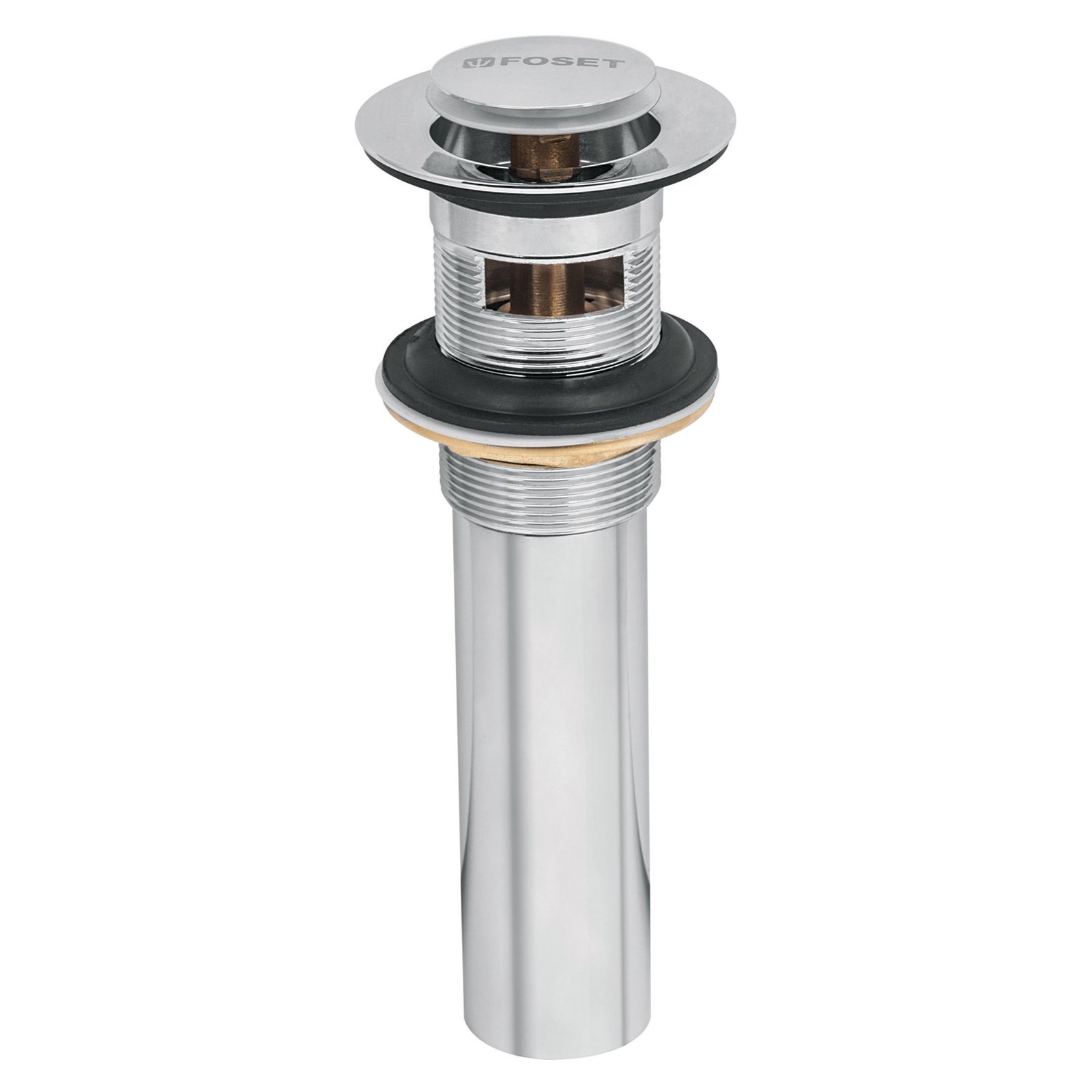 DESAGÜE P/LAVABO SISTE PUSH CROMO OFF CE-206 FOSET