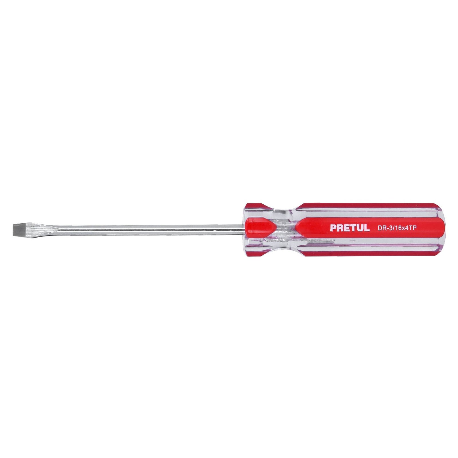 DESARMADOR PLANO 3/16 X 4" PVC PRETUL DR-3/16X4TP