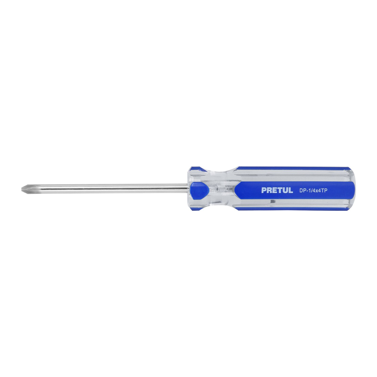 DESARMADOR PUNTA PHILLIPS PVC PRETUL DP-1/4X4TP
