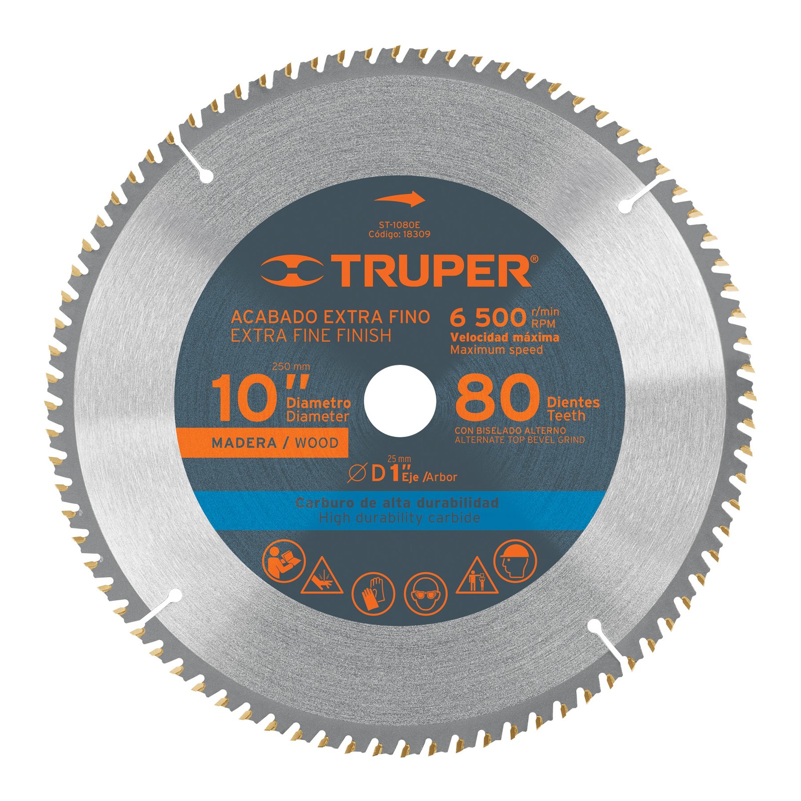 DISCO P/SIERRA MAD 10" 80 DTE 1" ST-1080E TRUPER