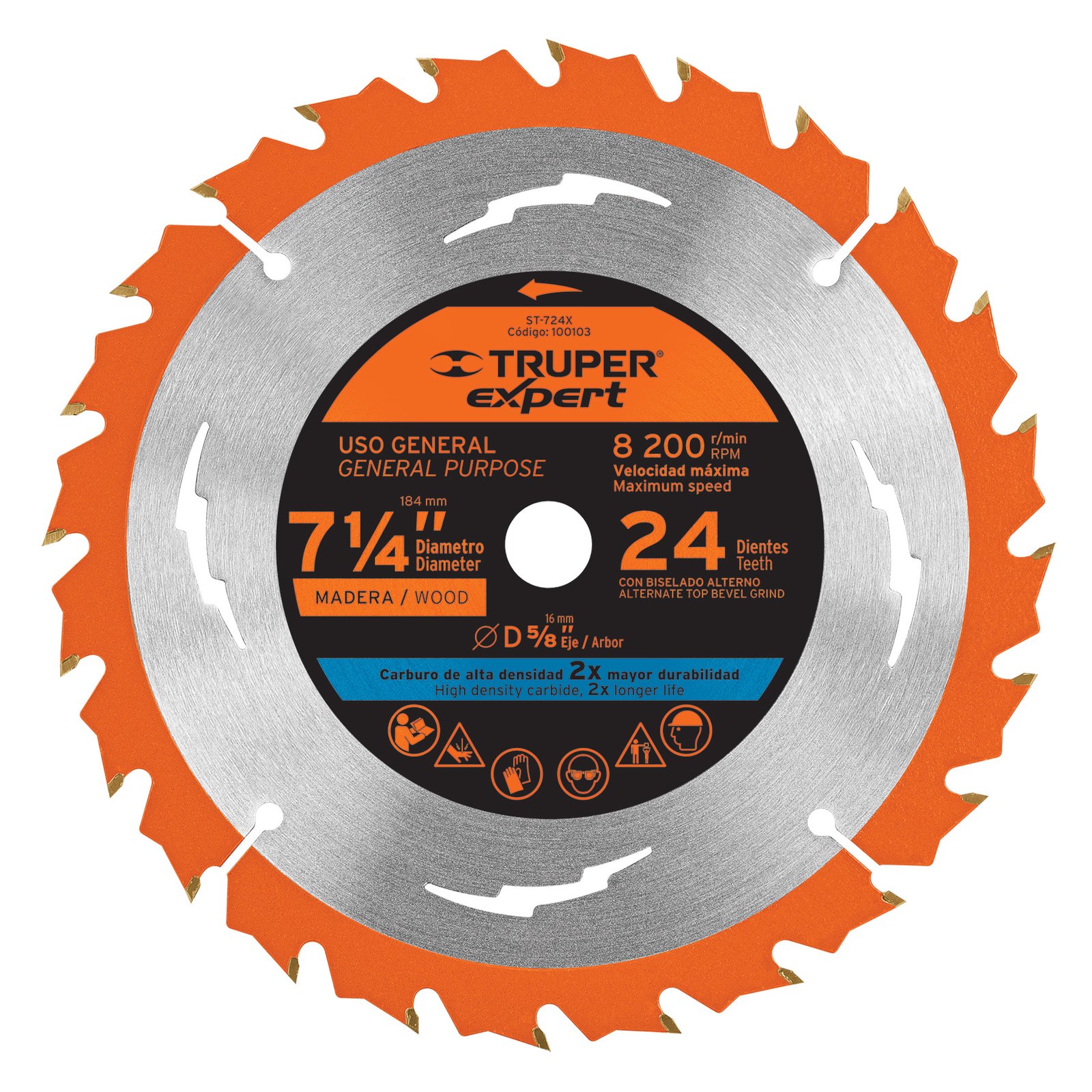 DISCO P/SIERRA MAD 71/4" 24D 5/8" ST-724X TRUPER