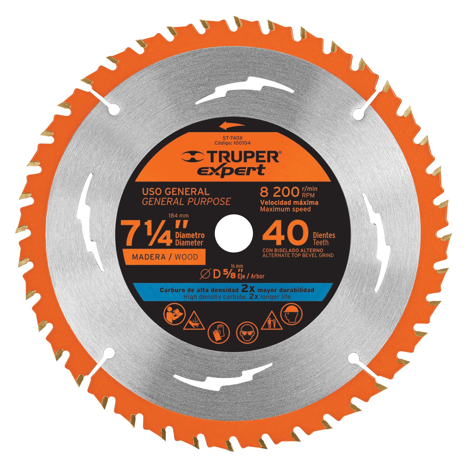 DISCO P/SIERRA MAD 71/4" 40D 5/8" ST-740X TRUPER