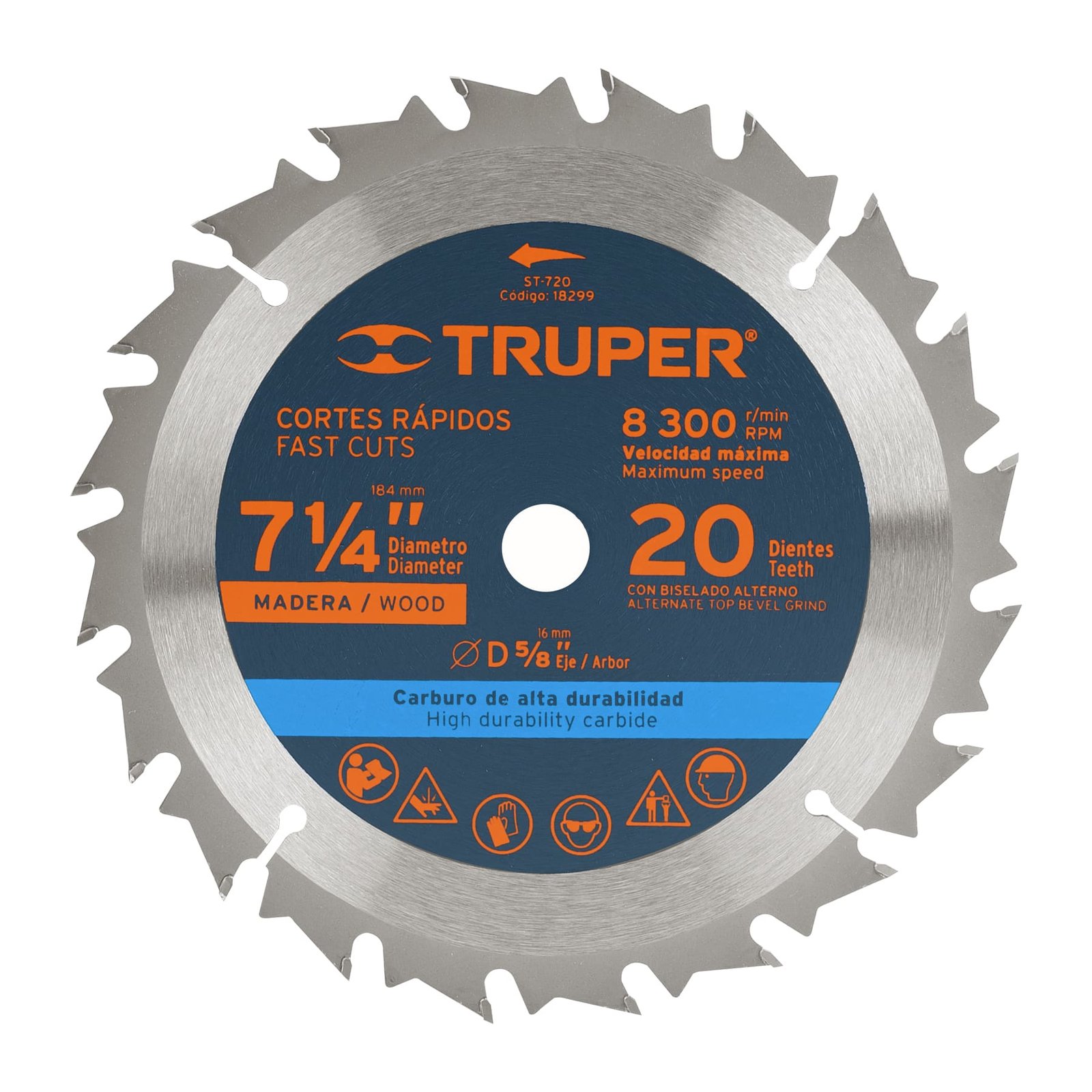 DISCO P/SIERRA MAD 7 1/4" 20DTE 5/8" ST-720 TRUPER