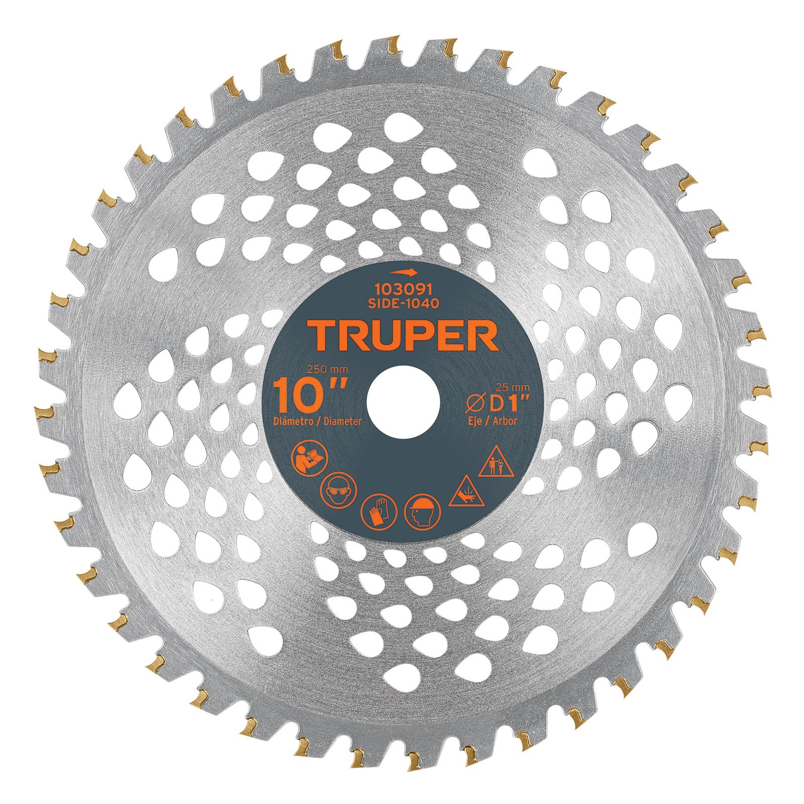 DISCO P/SIERRA P/MOTOGUA 10" 40D SIDE-1040 TRUPER