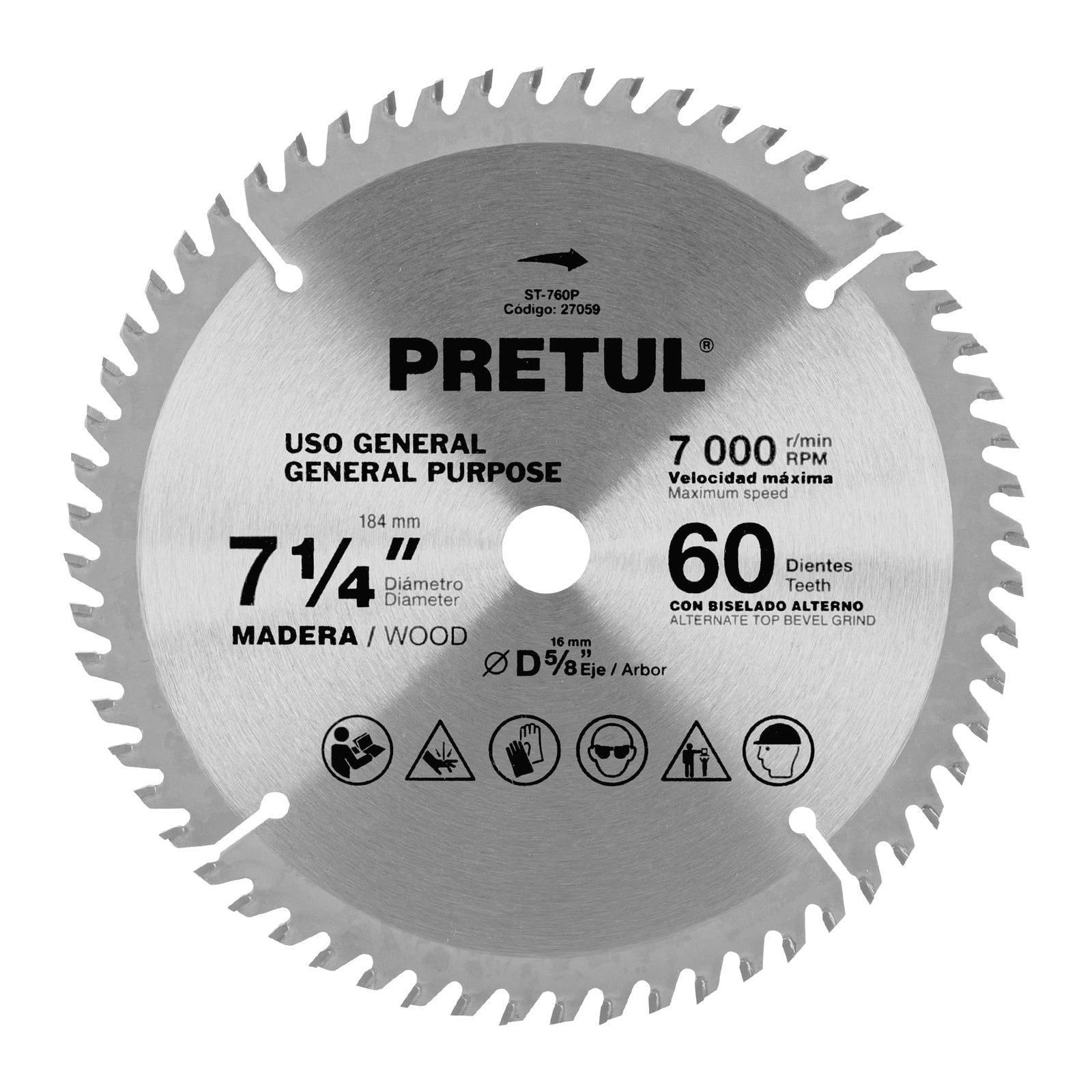 DISCO SIERRA CIRCU P/6010"30DTCENTRO5/8 ST-760P