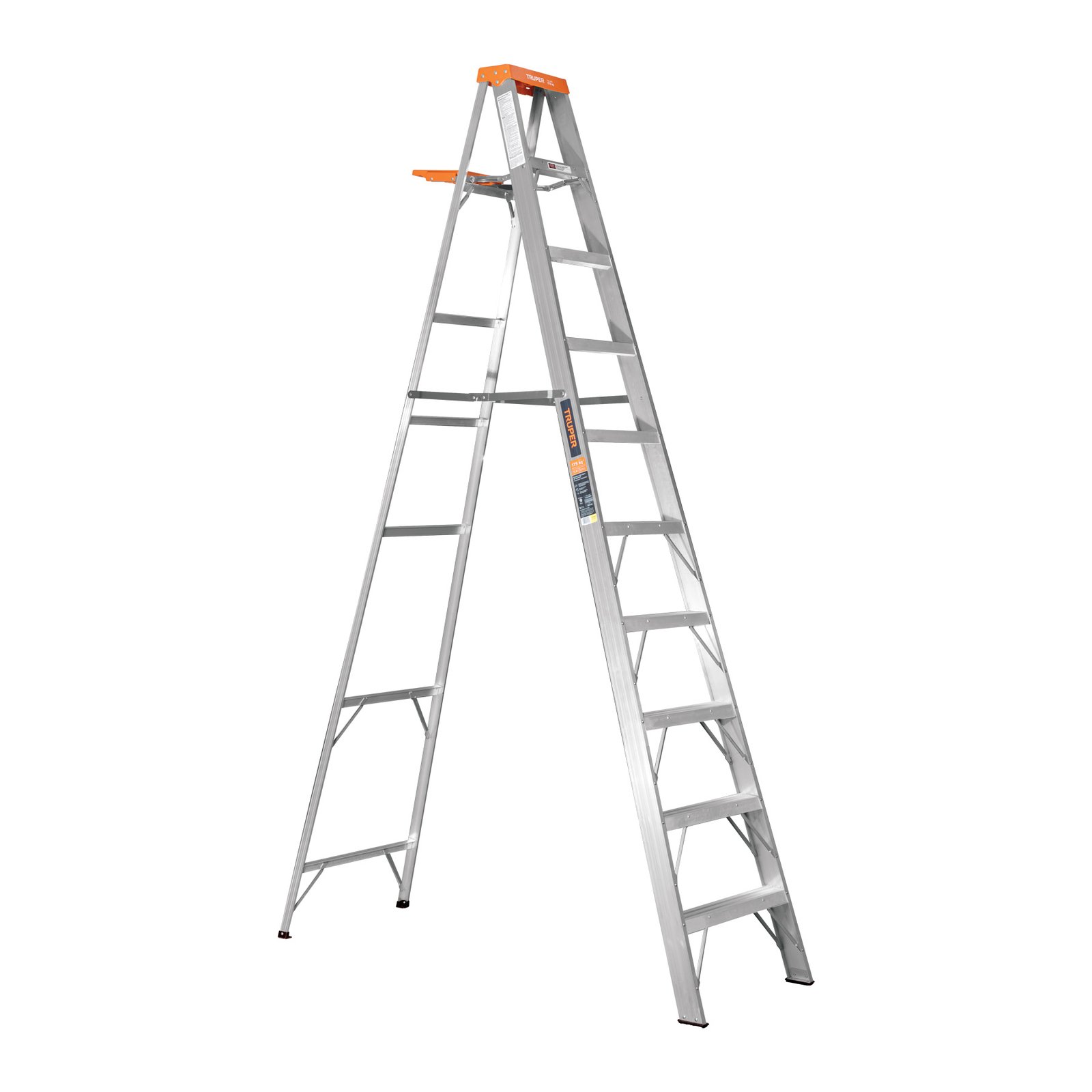ESCALERA ALUM T/TIJERA 10 PELDAÑOS ESYT-29 TRUPER