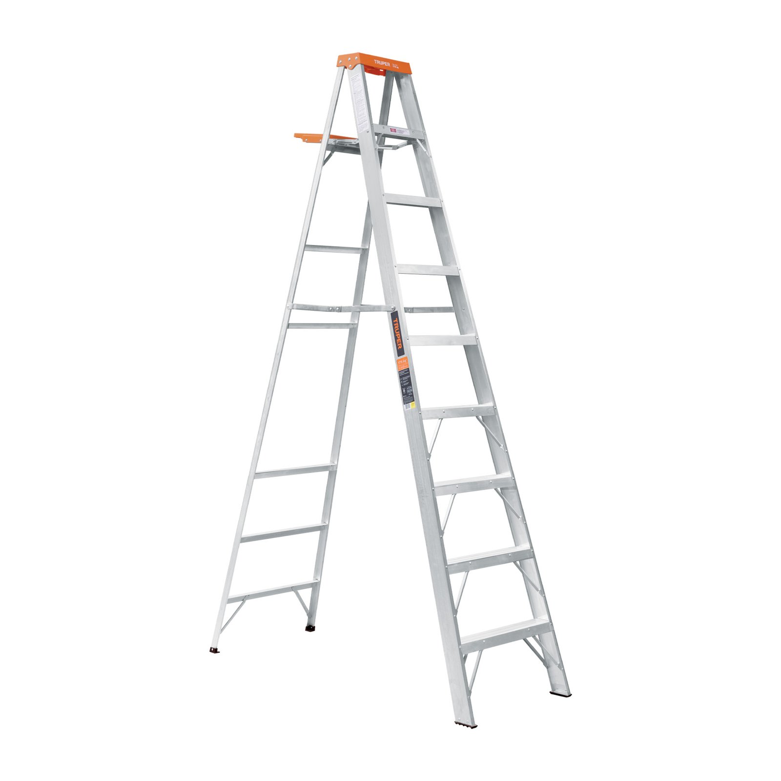 ESCALERA ALUM T/TIJERA 9 PELDAÑOS EST-28 TRUPER